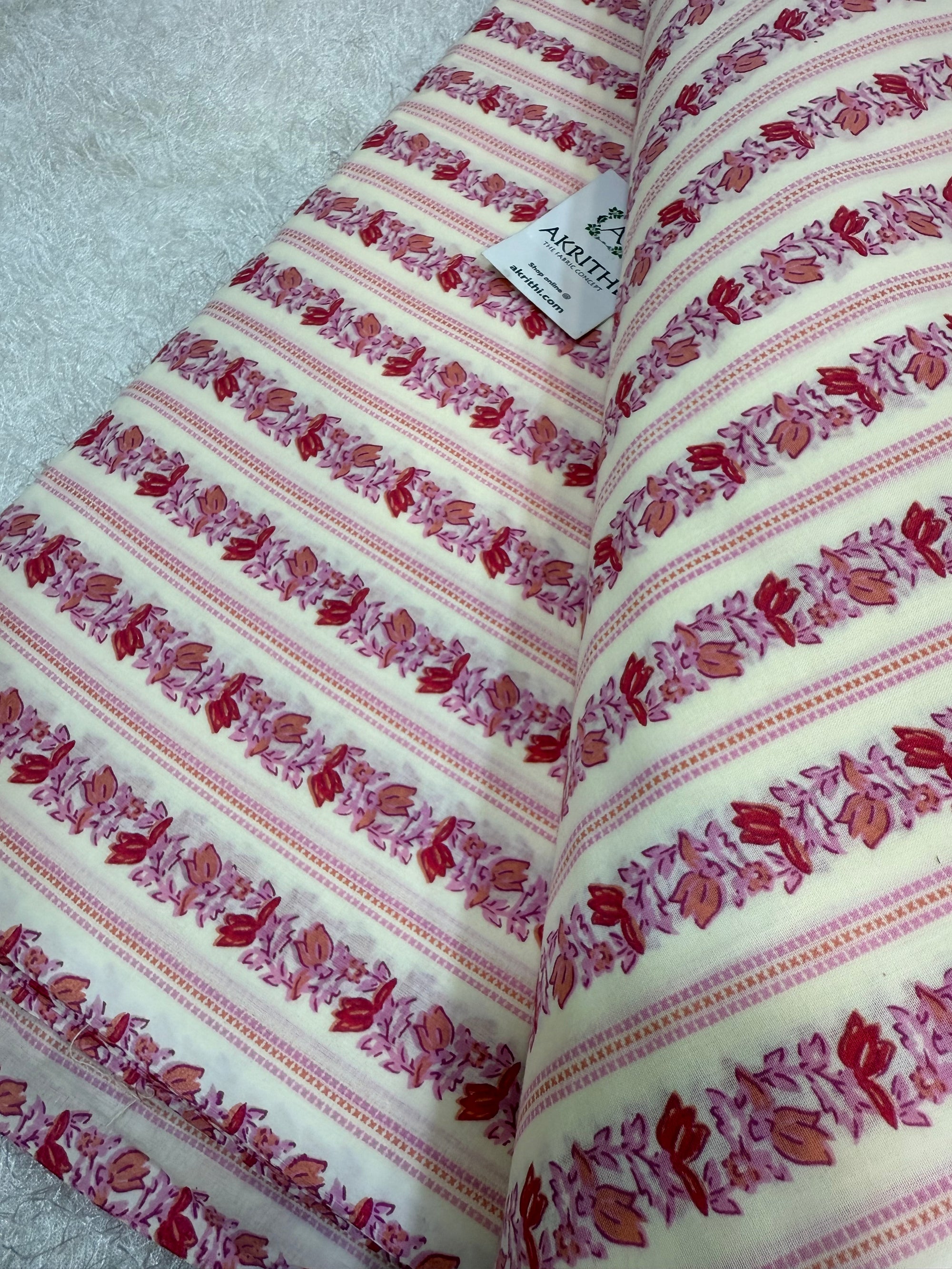 Printed pure cotton fabric