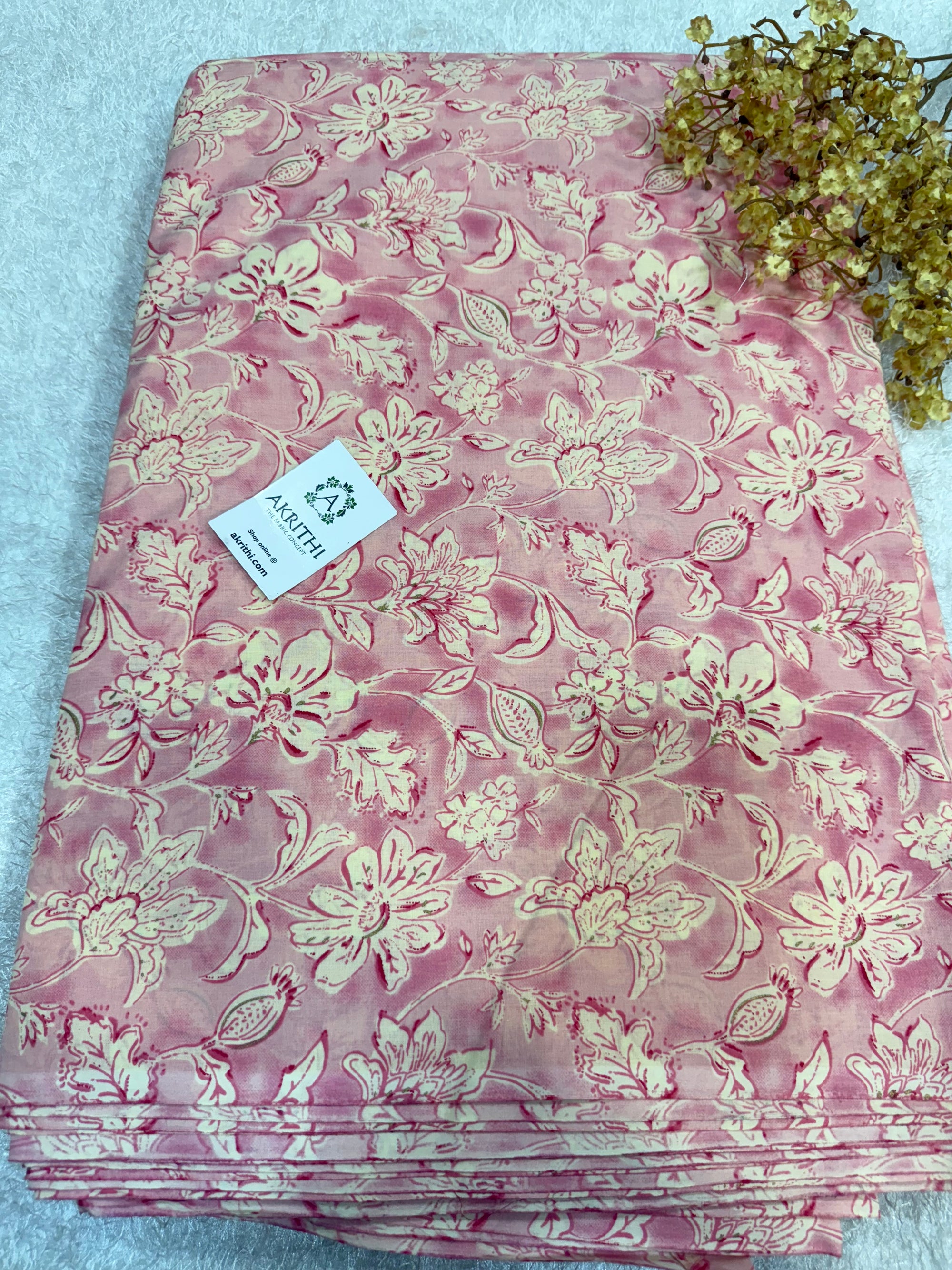Printed pure cotton fabric