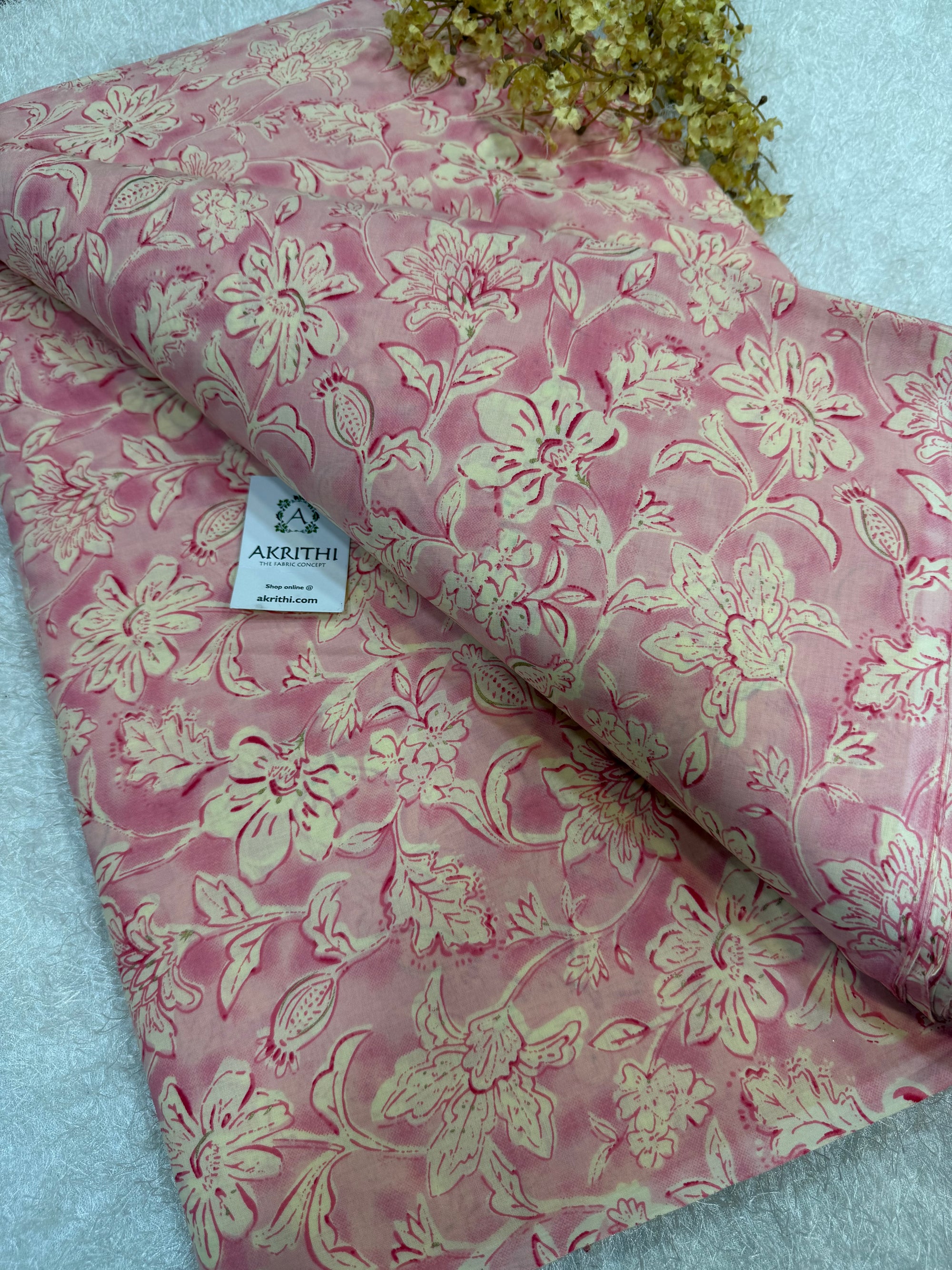 Printed pure cotton fabric