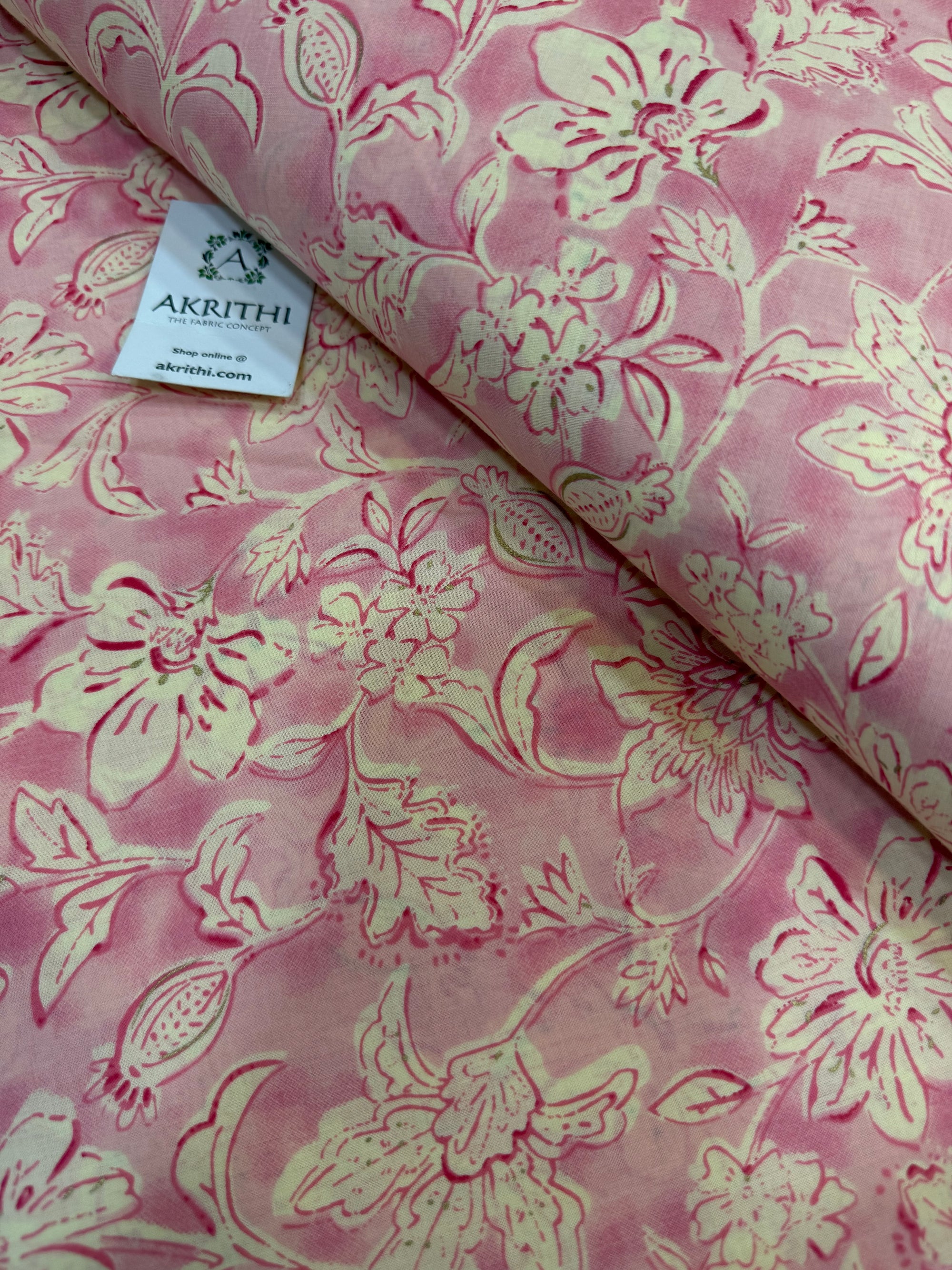 Printed pure cotton fabric