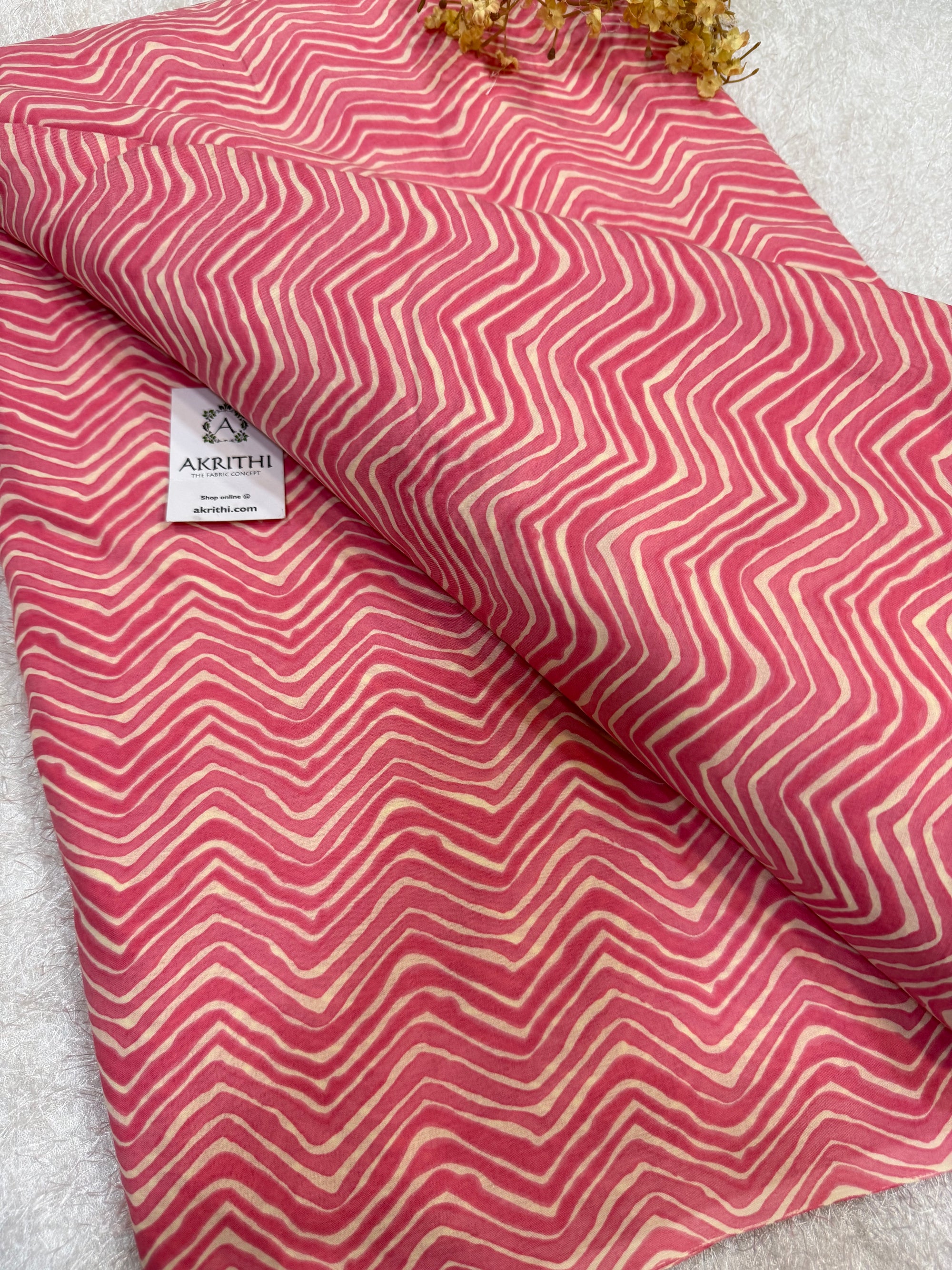 Printed pure cotton fabric