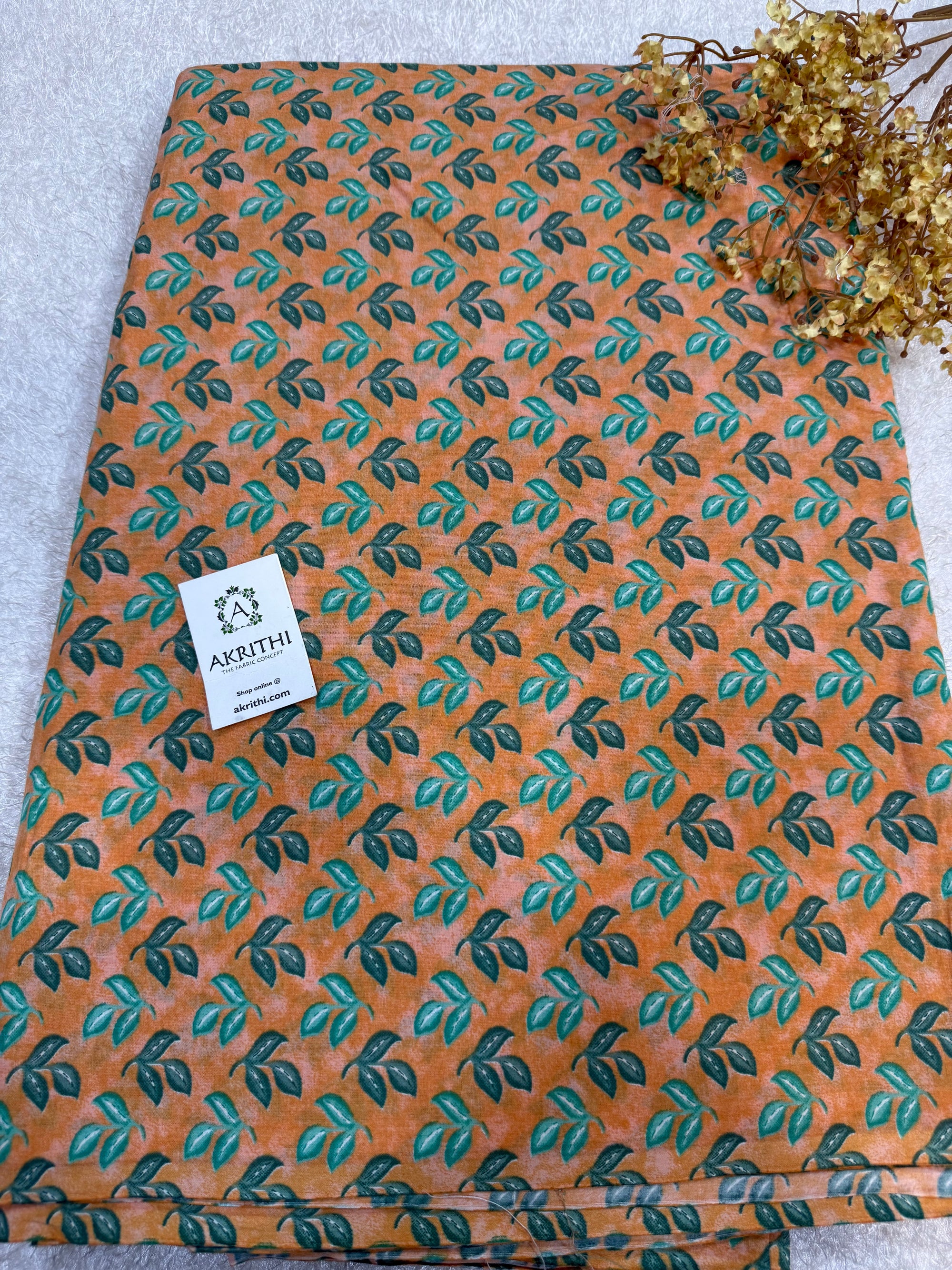 Printed pure cotton fabric