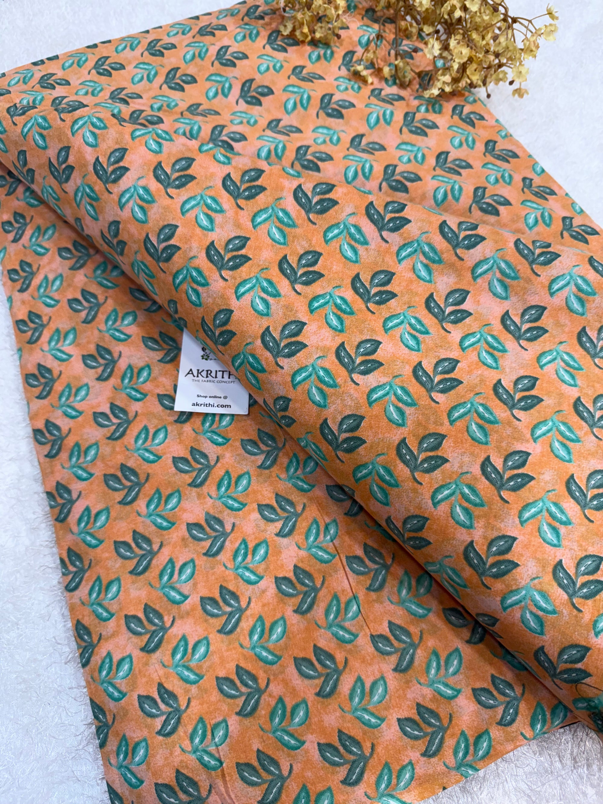 Printed pure cotton fabric