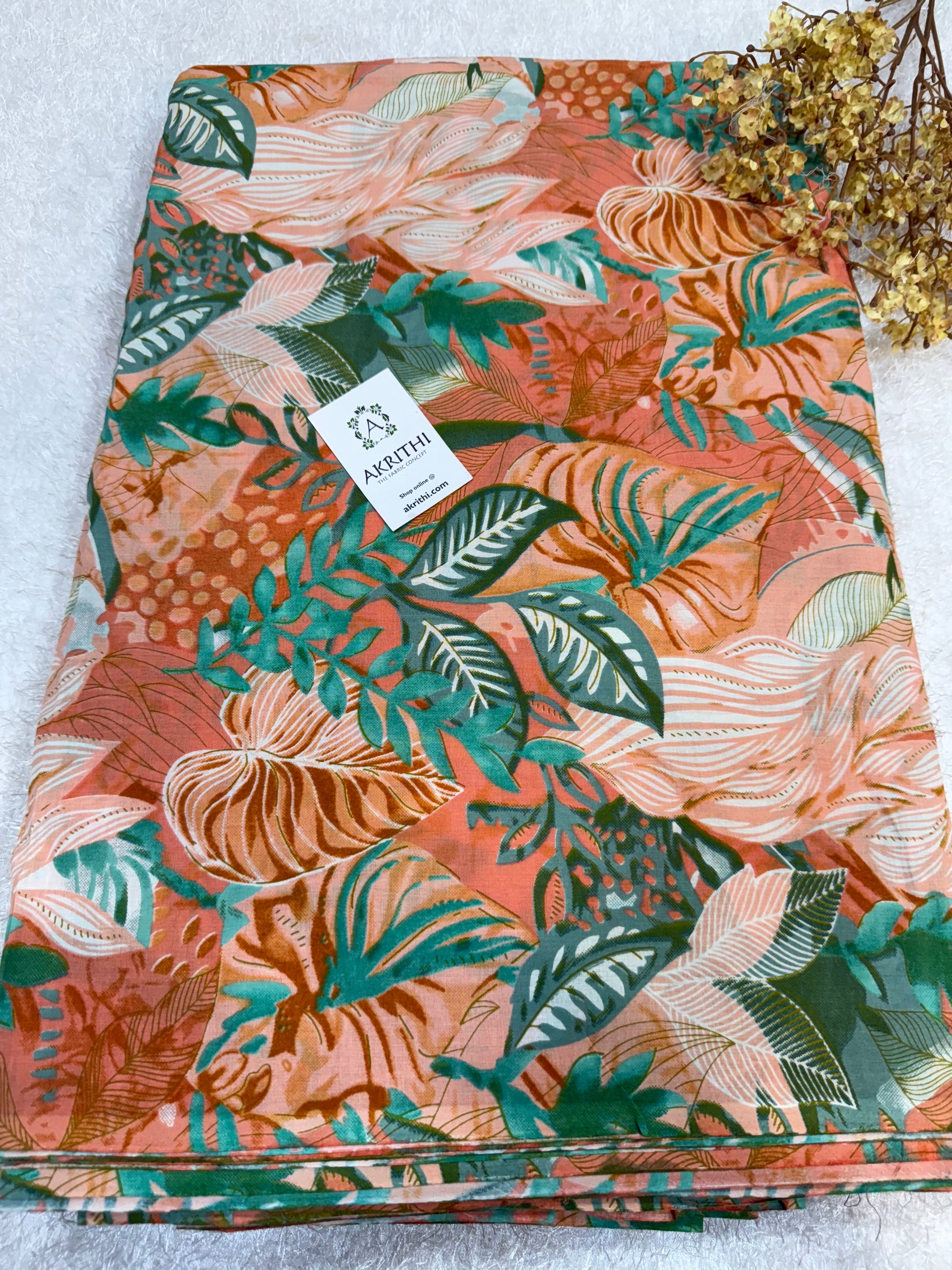 Printed pure cotton fabric