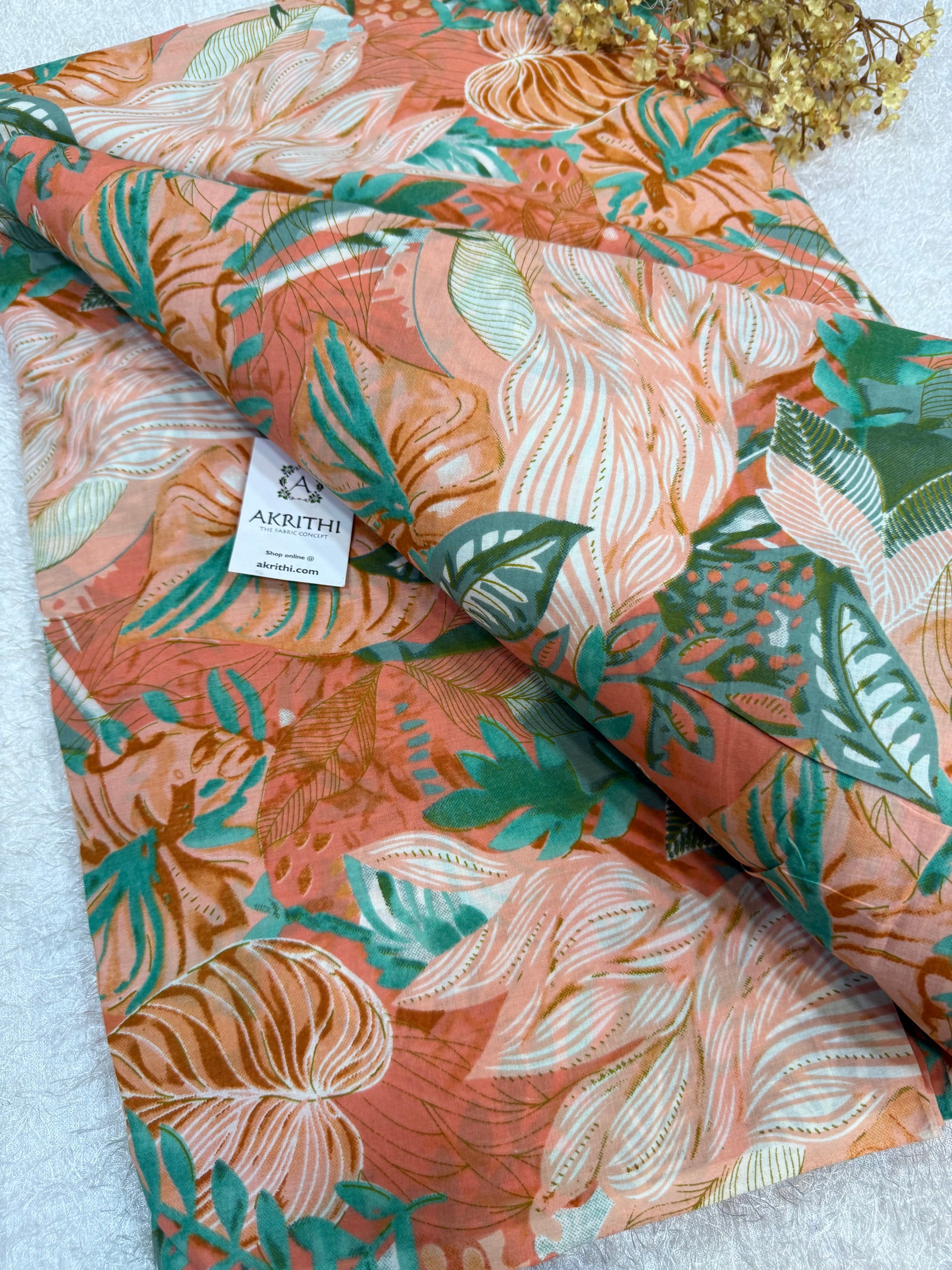 Printed pure cotton fabric