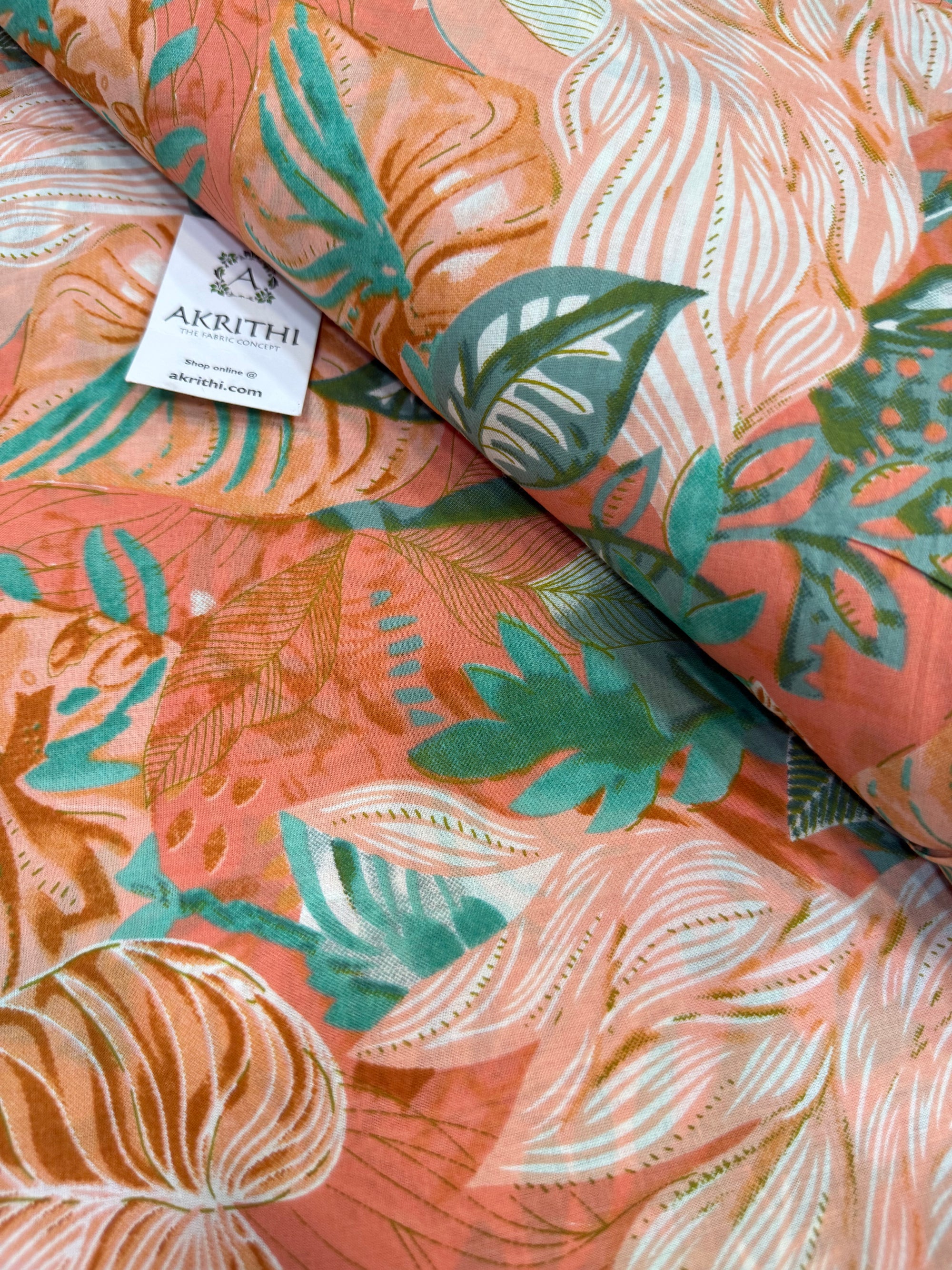 Printed pure cotton fabric