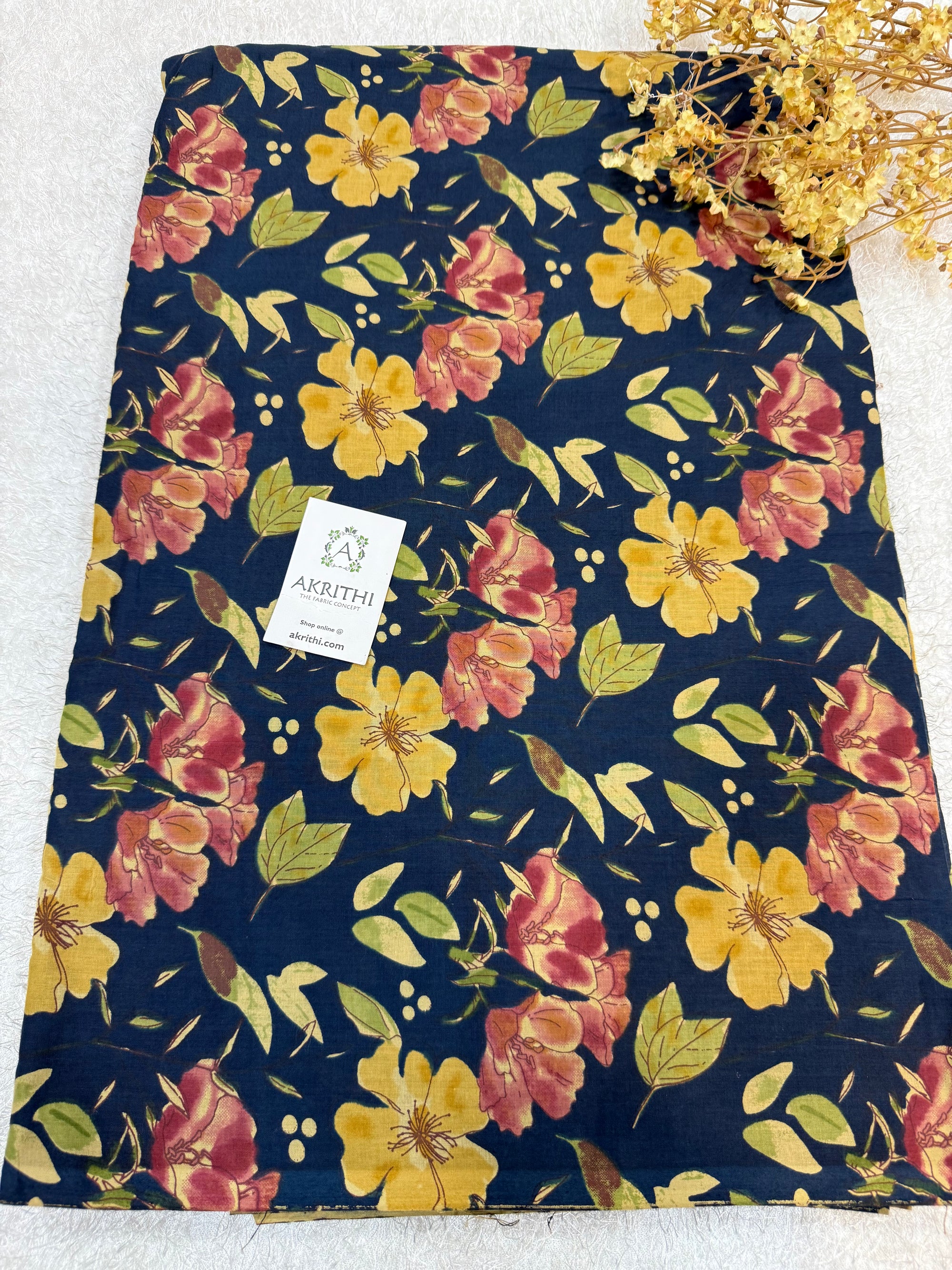 Printed pure cotton fabric