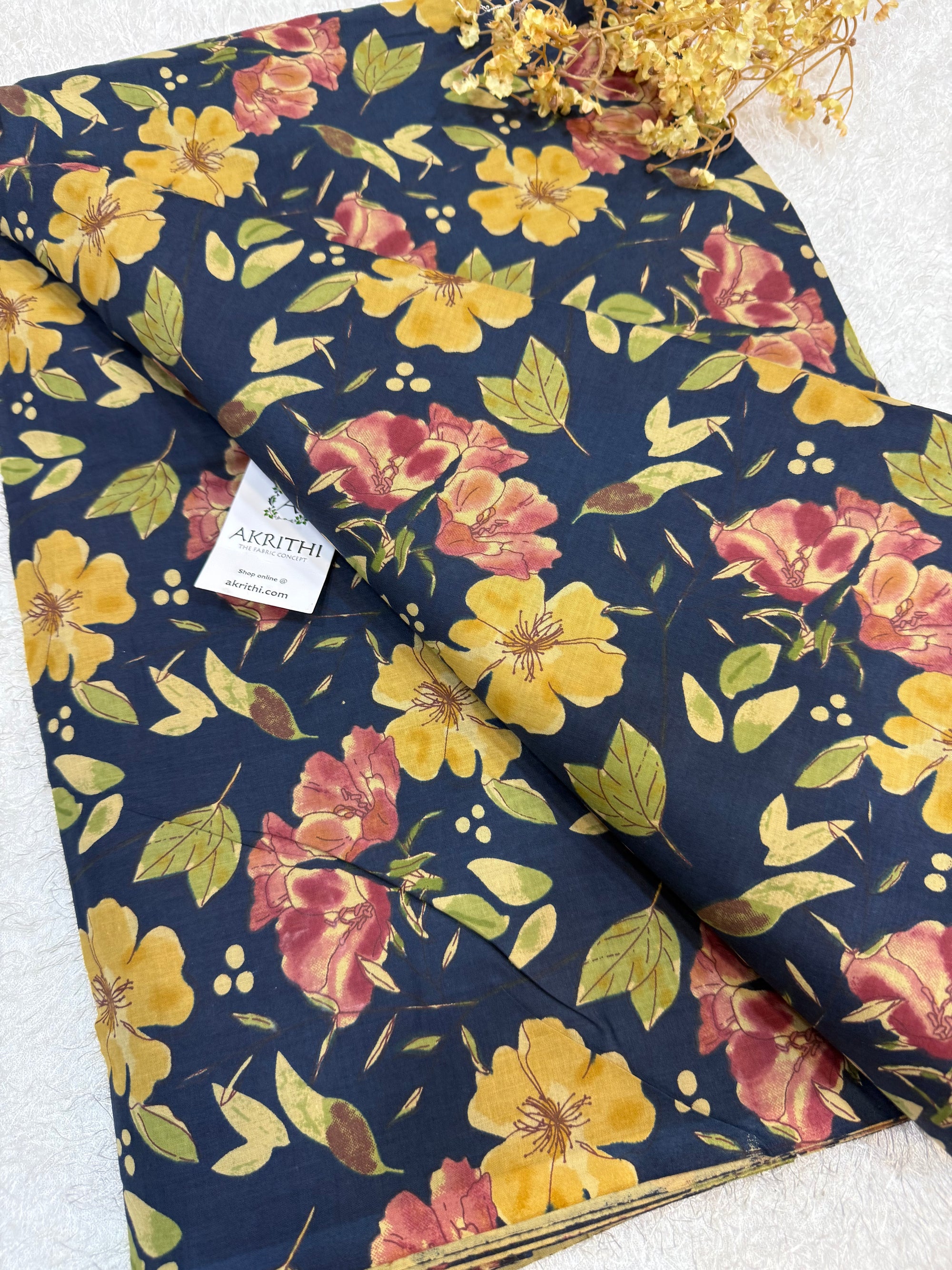 Printed pure cotton fabric
