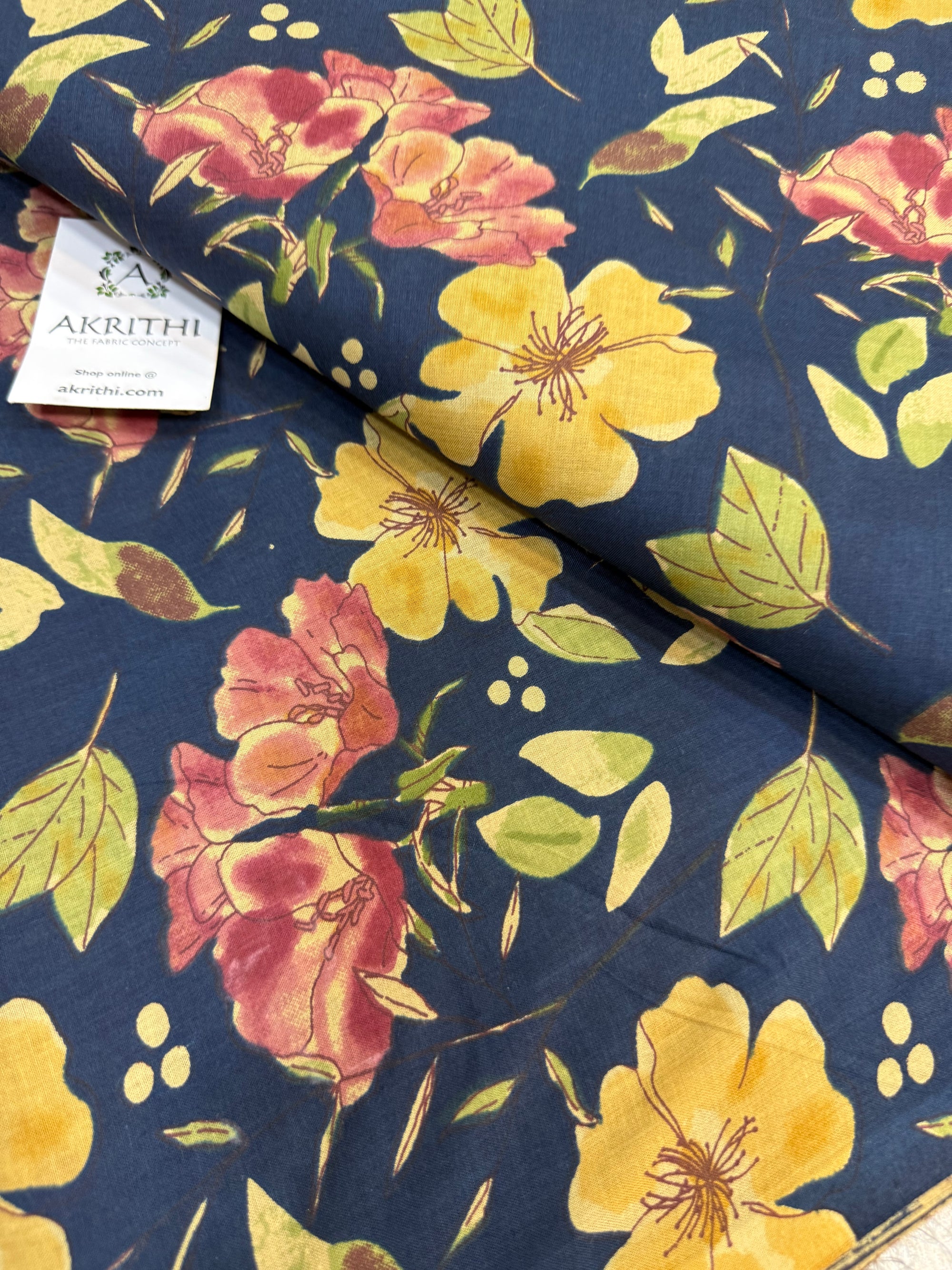 Printed pure cotton fabric