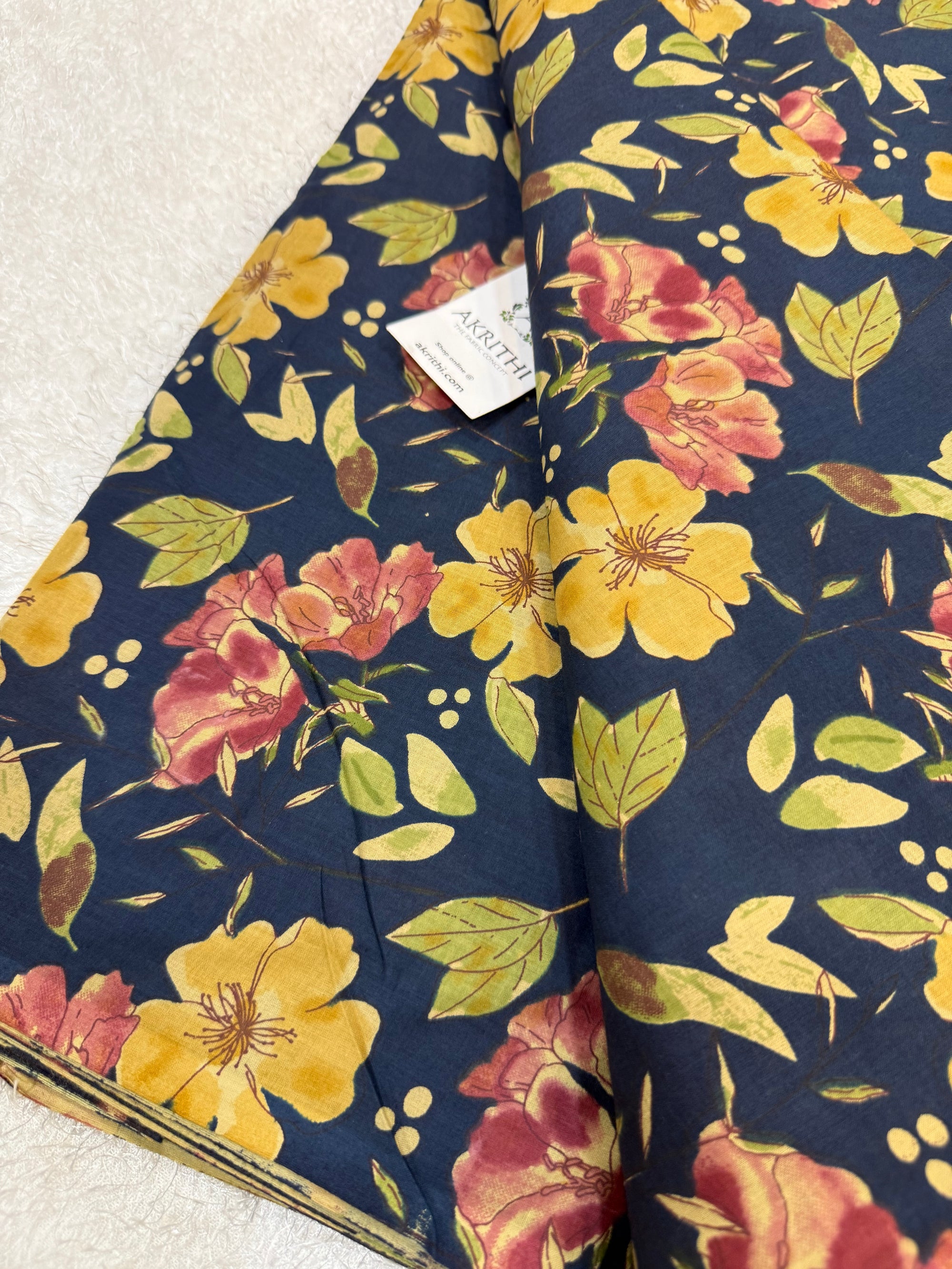 Printed pure cotton fabric