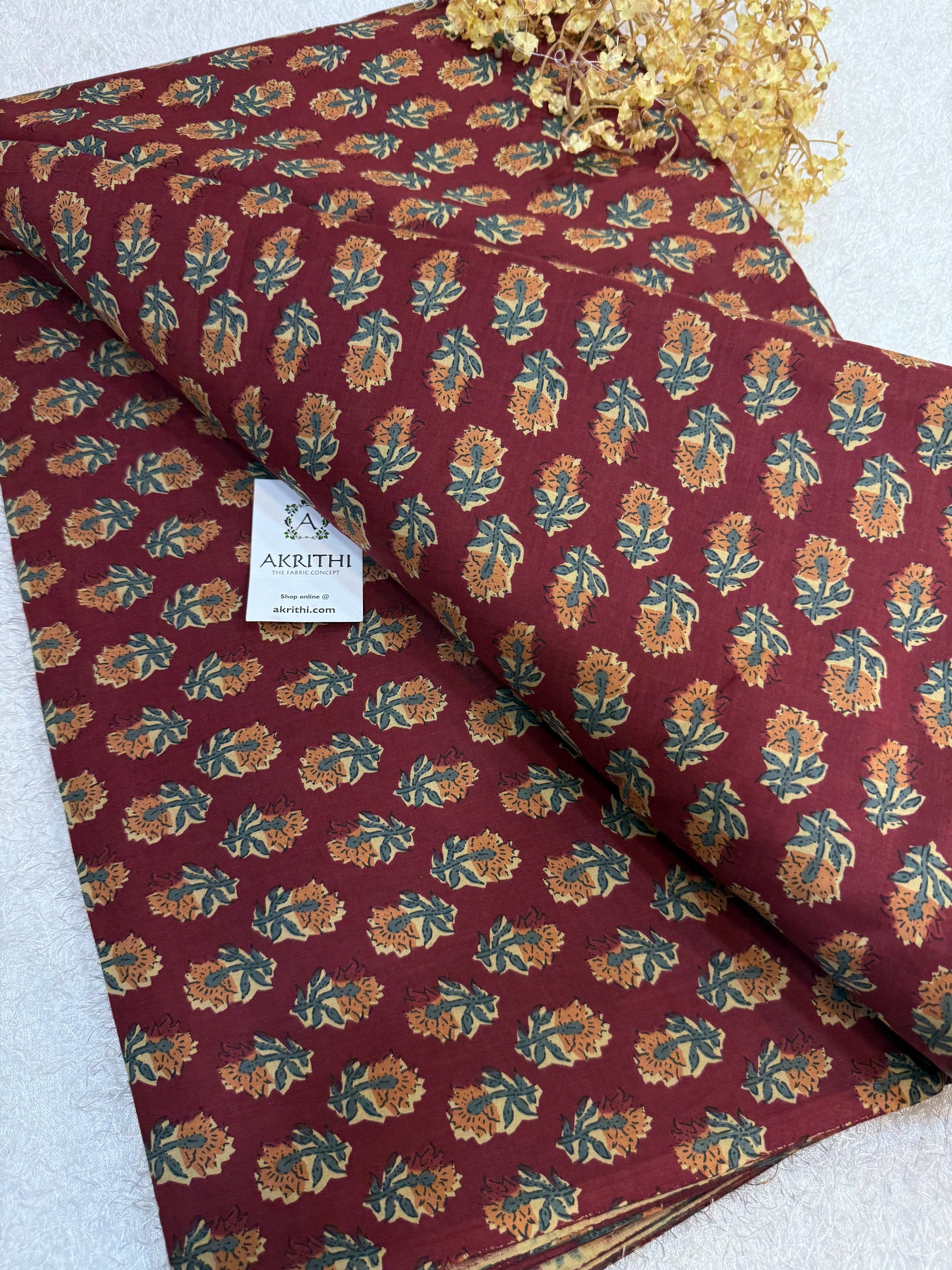 Printed pure cotton fabric