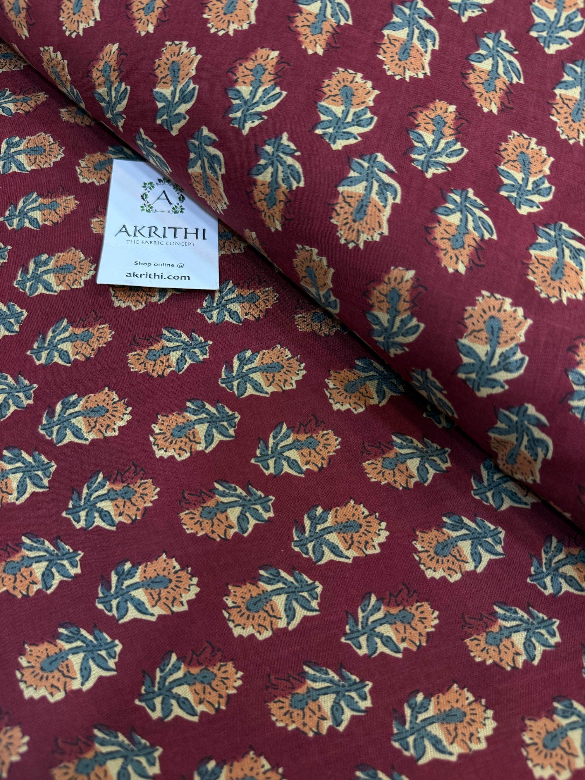 Printed pure cotton fabric