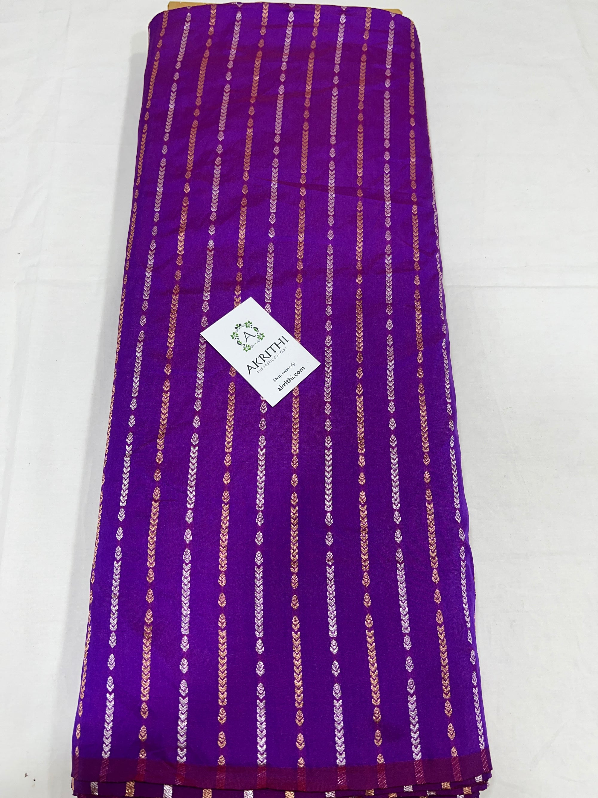Semi Banarasi raw silk fabric