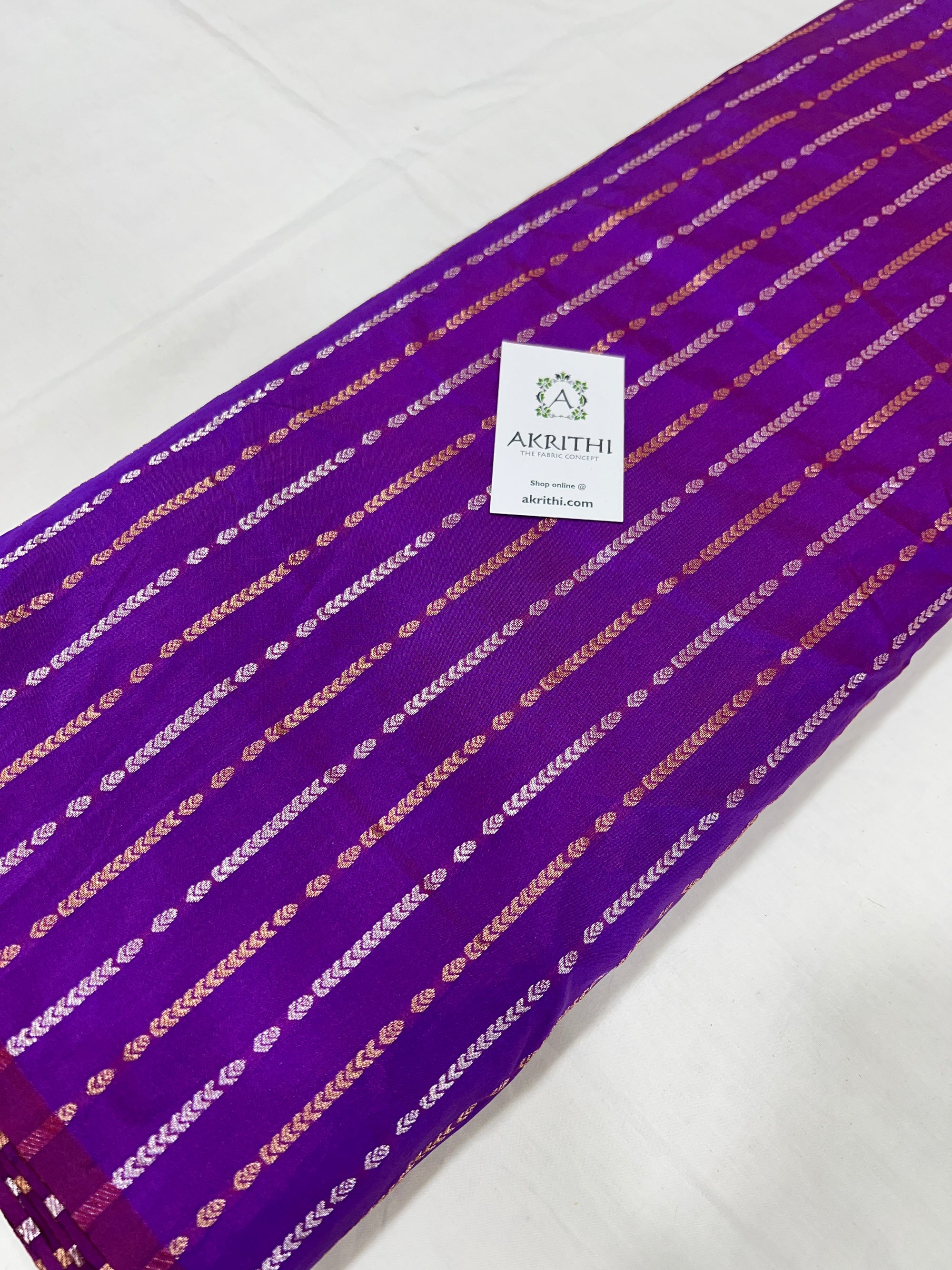 Semi Banarasi raw silk fabric