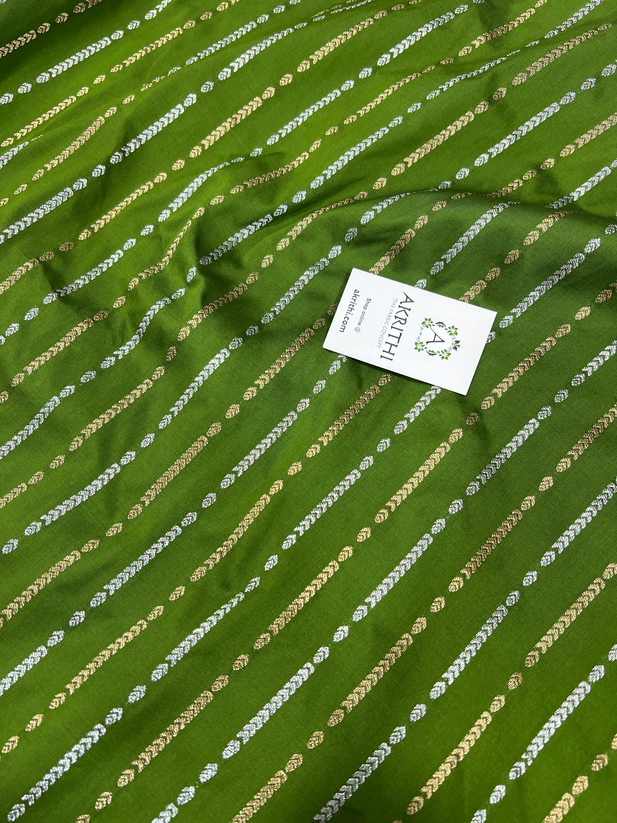 Semi Banarasi raw silk fabric