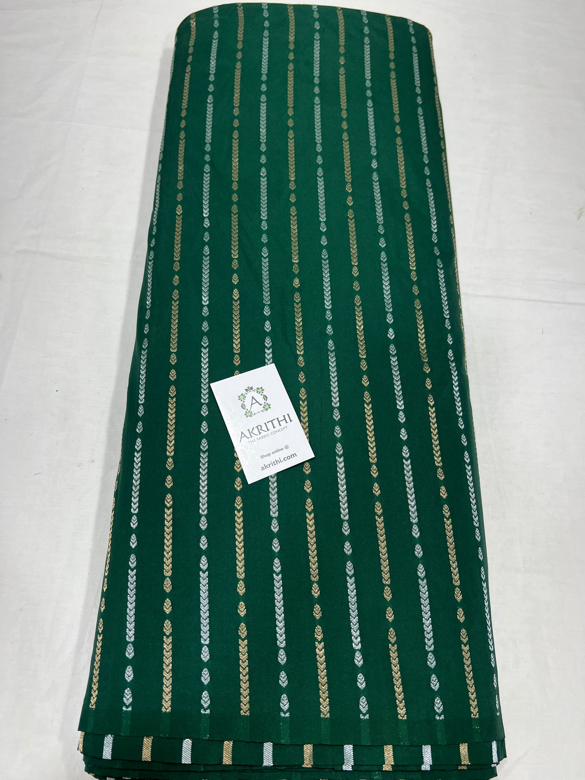Semi Banarasi raw silk fabric