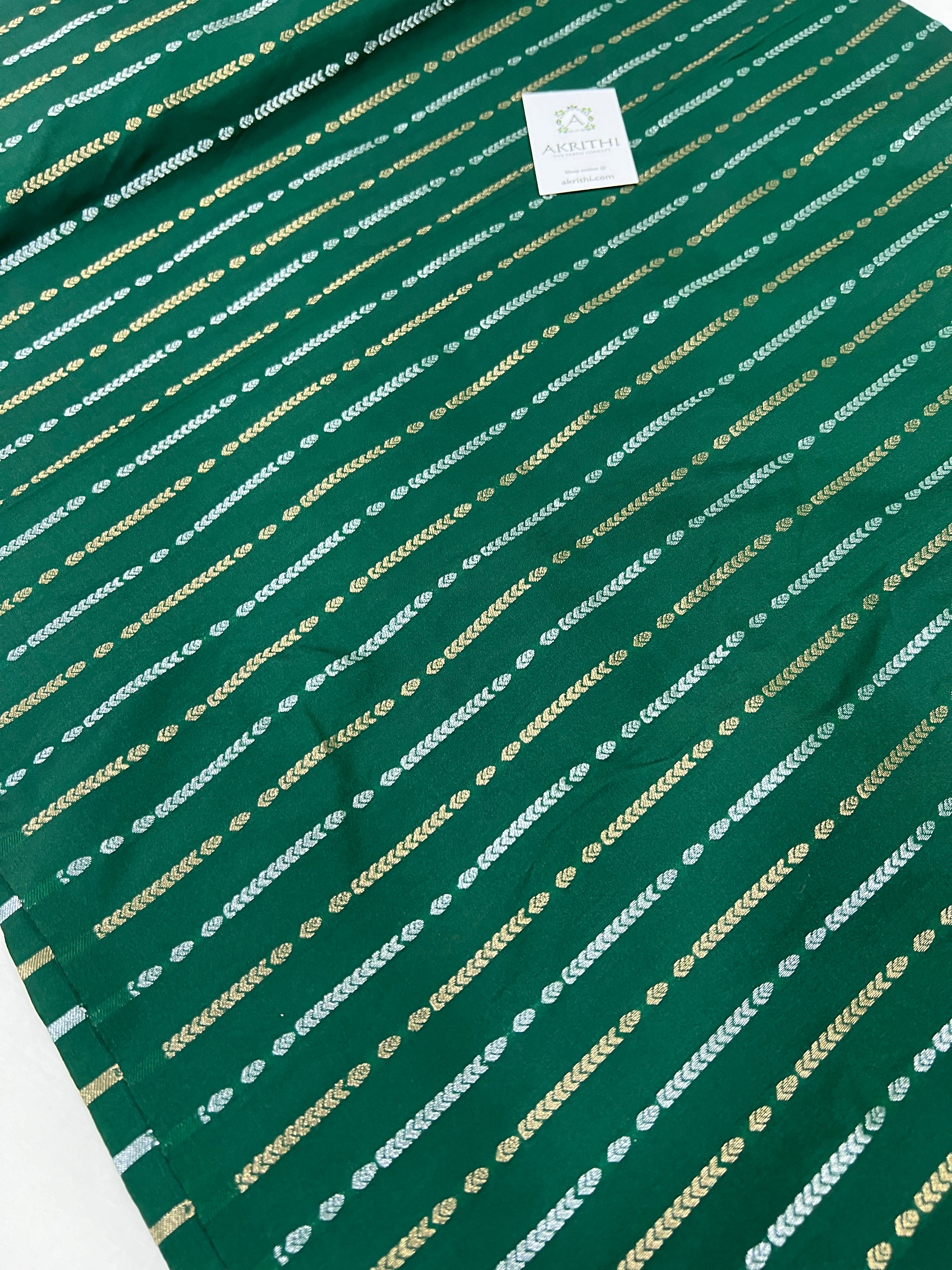 Semi Banarasi raw silk fabric