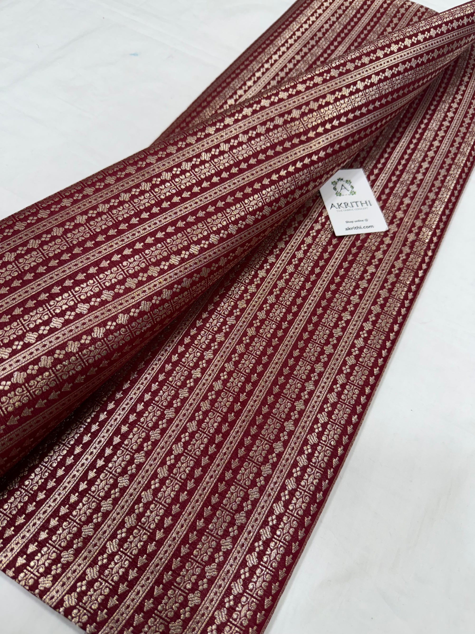 Pure Banarasi brocade fabric