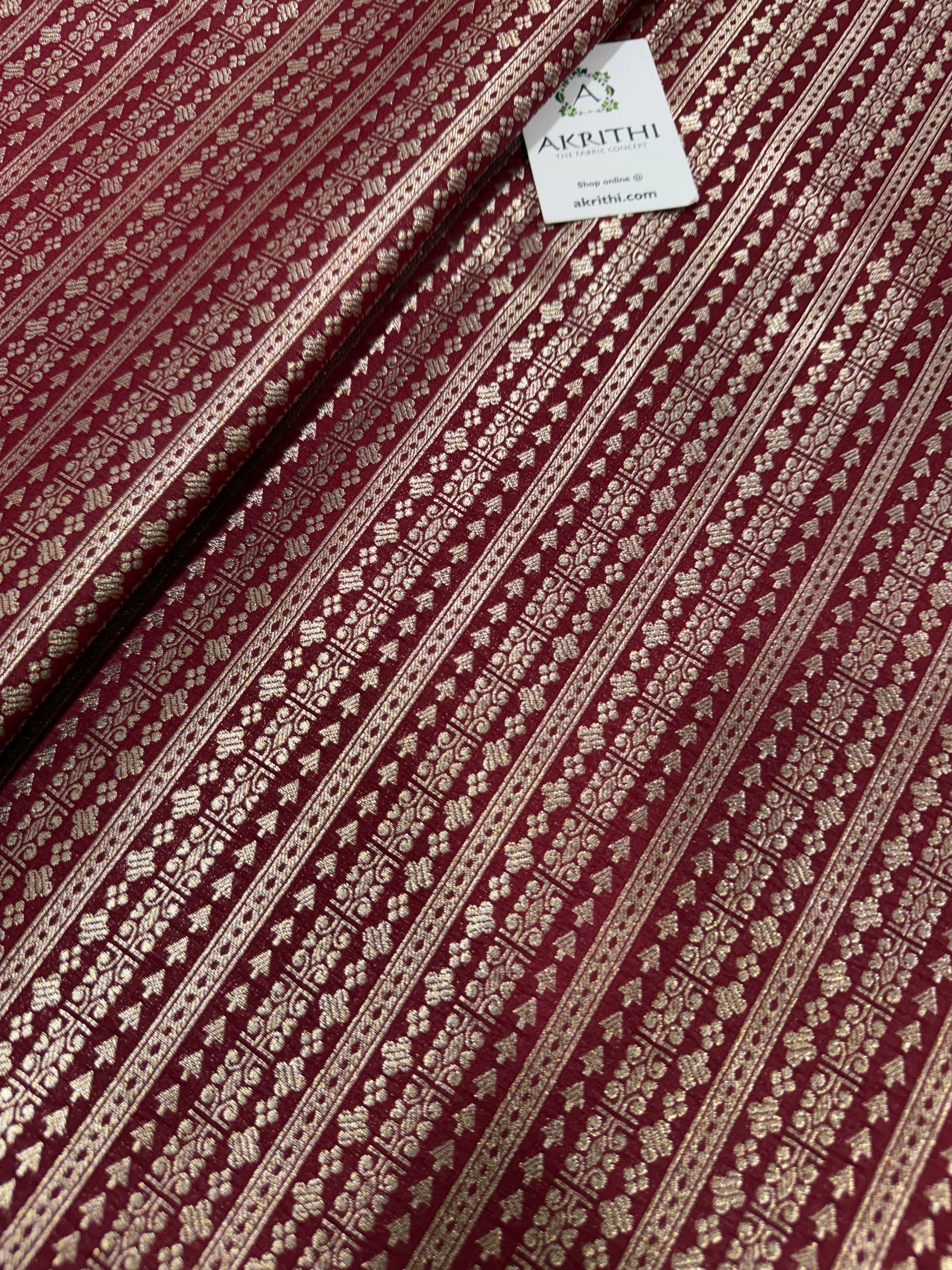 Pure Banarasi brocade fabric