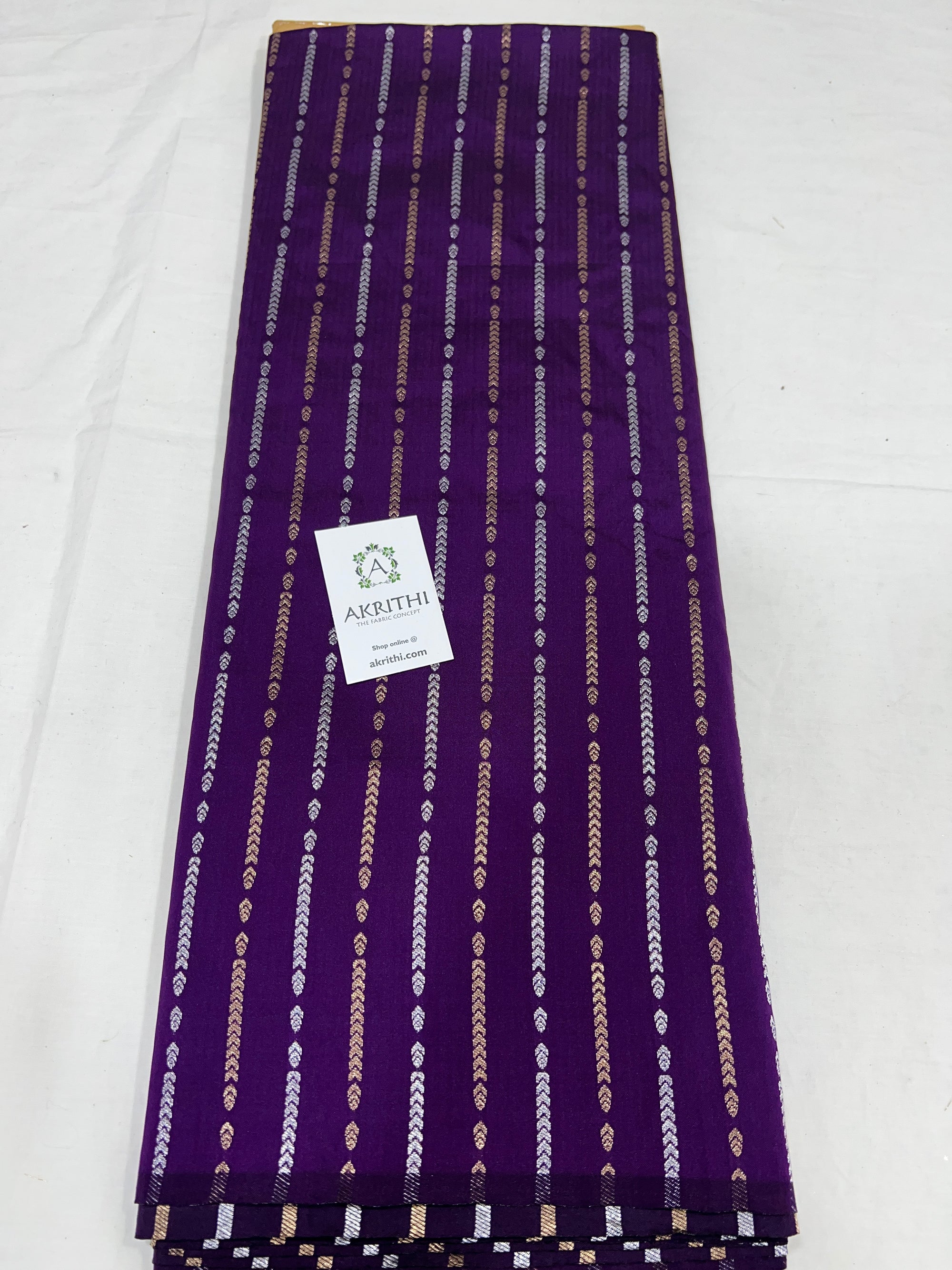 Semi Banarasi raw silk fabric