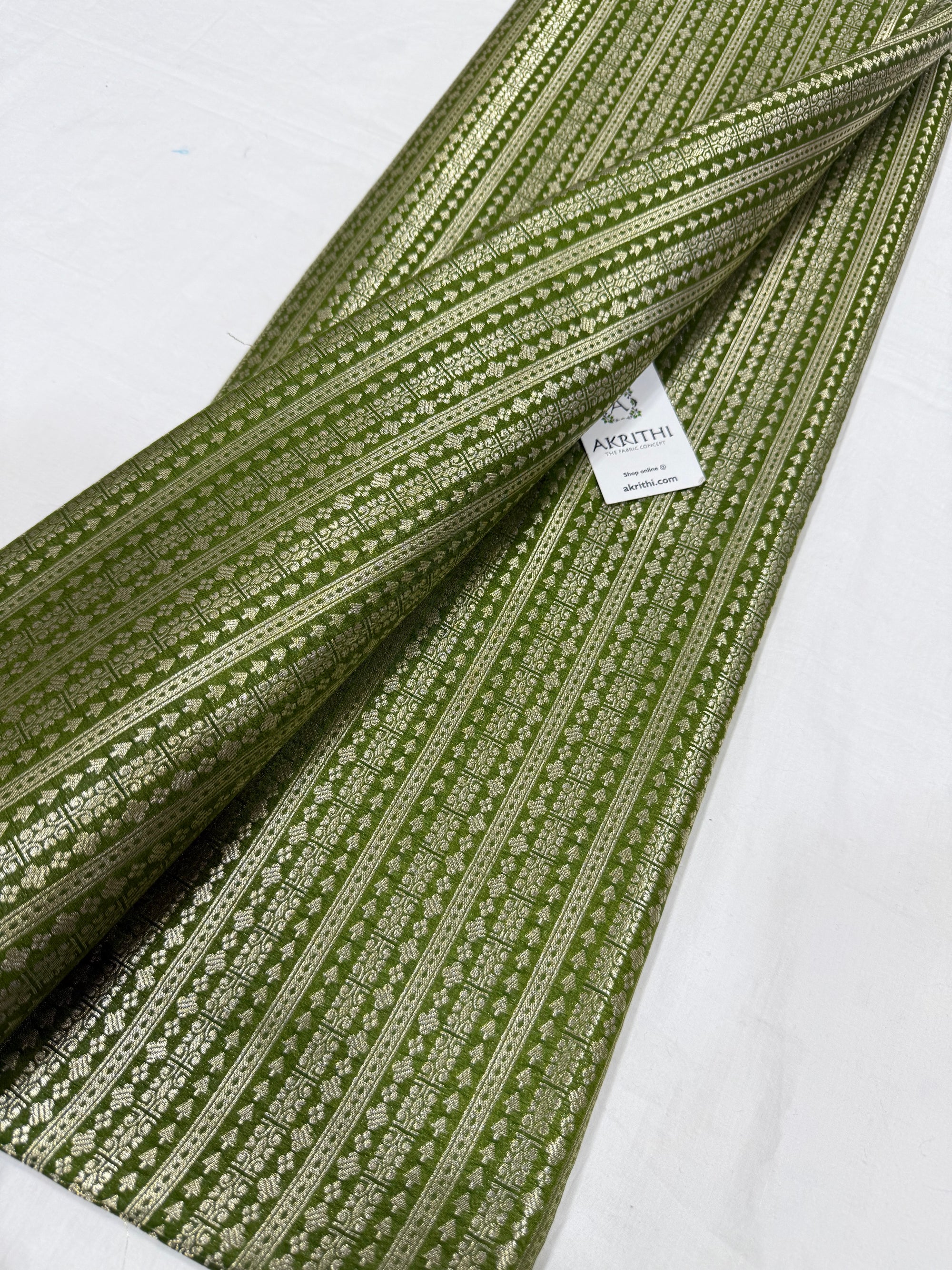 Pure Banarasi brocade fabric