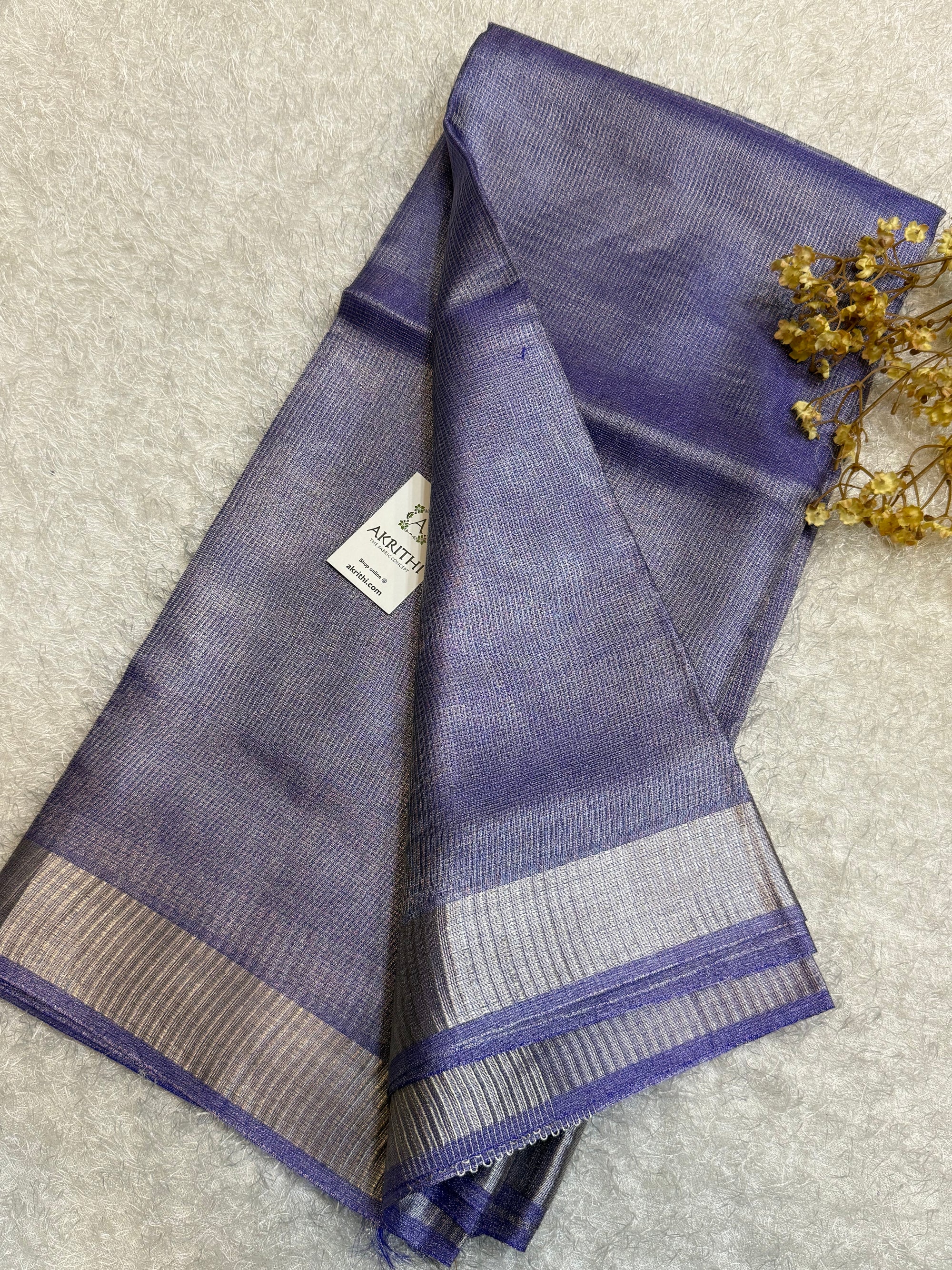 Pure silk tissue saree