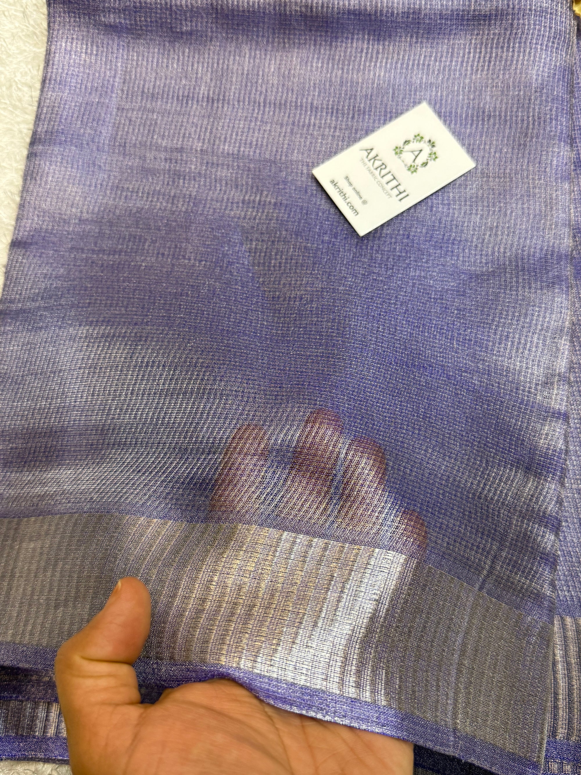 Pure silk tissue saree