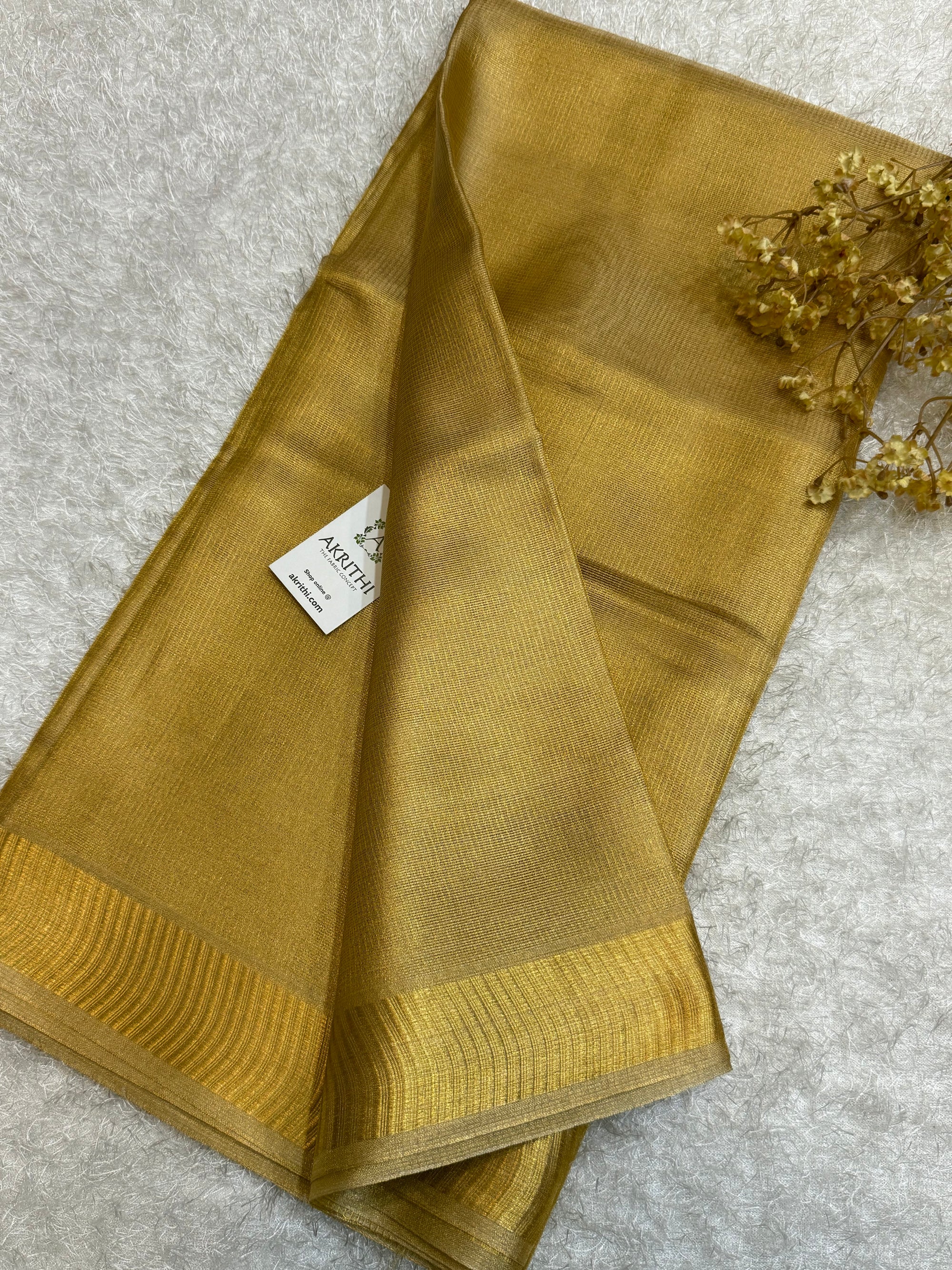 Pure silk tissue saree