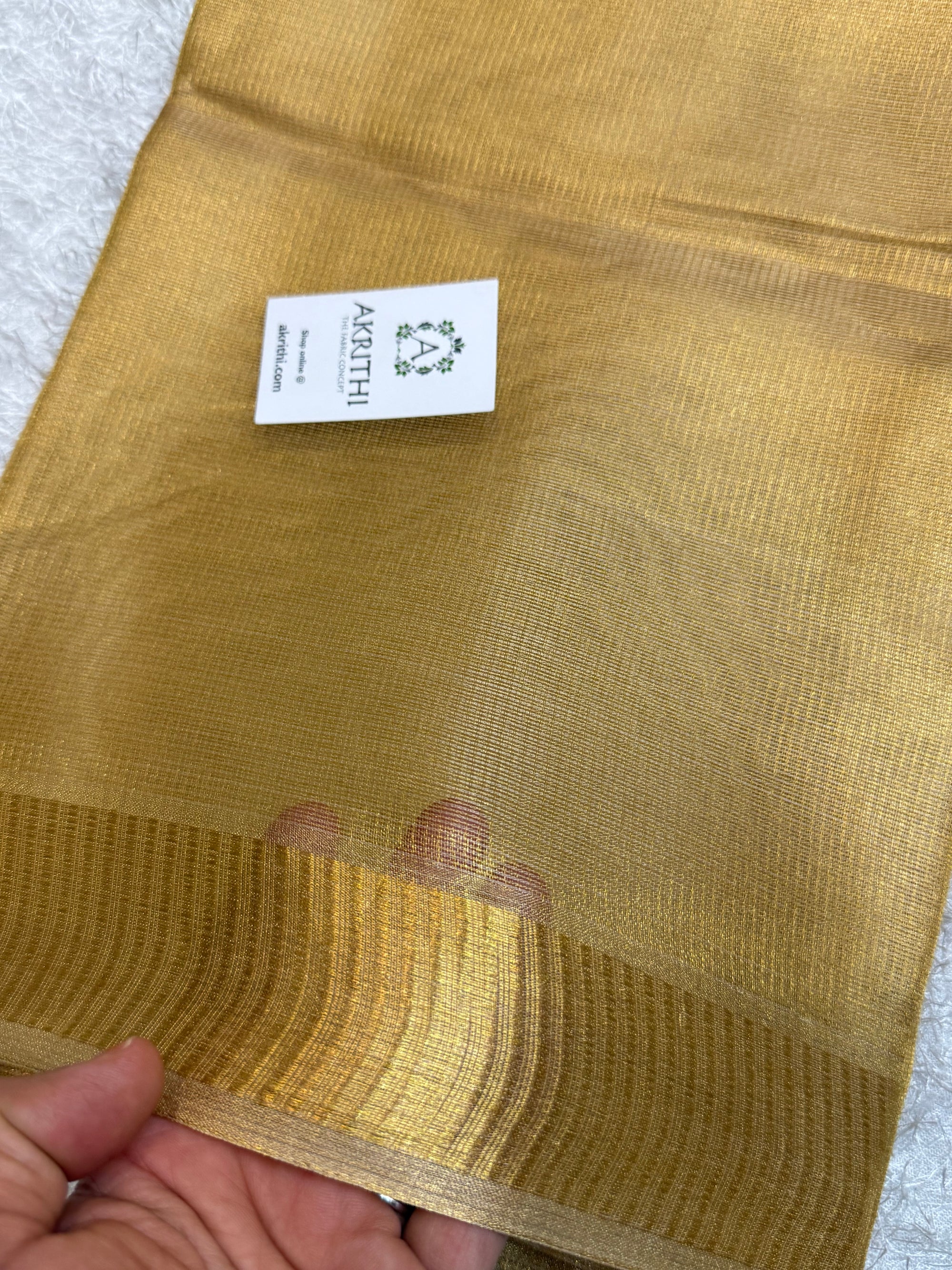 Pure silk tissue saree