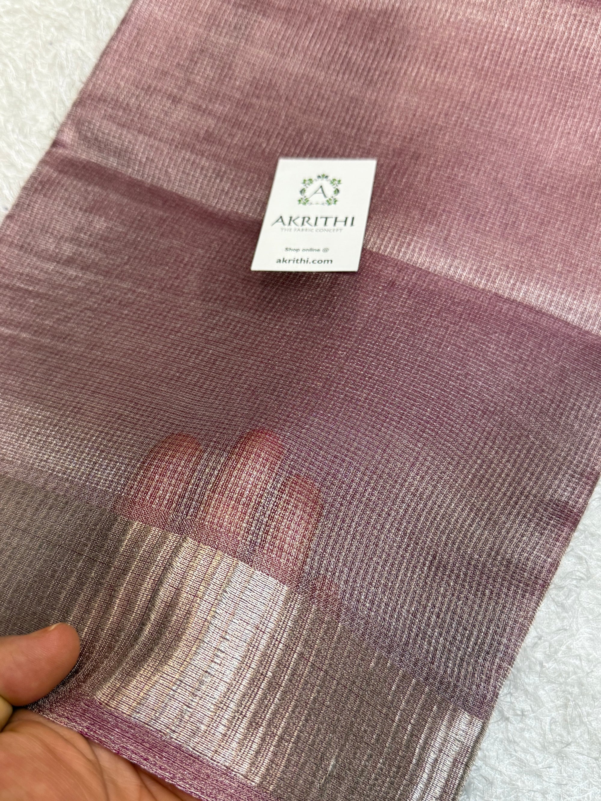 Pure silk tissue saree