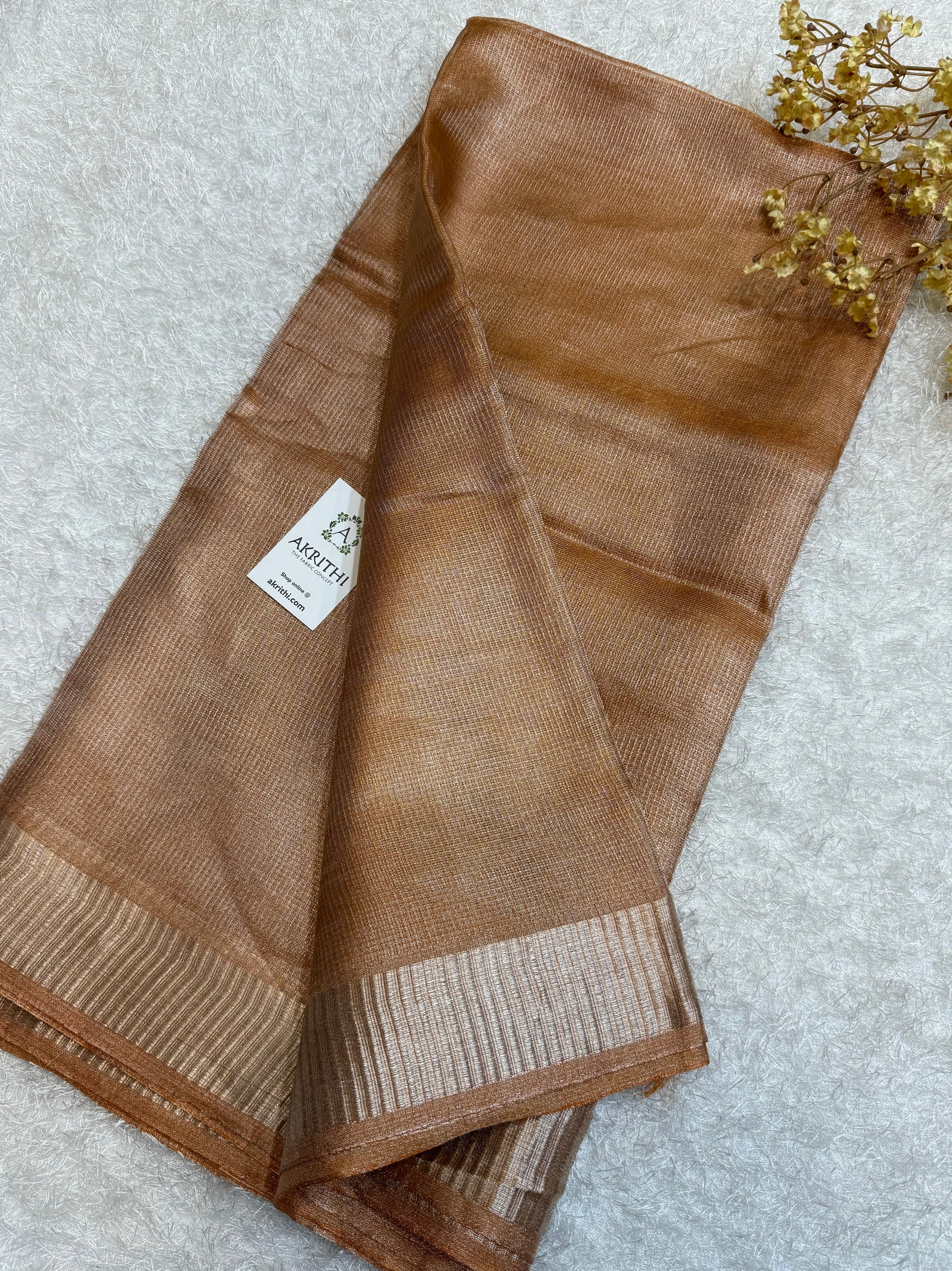 Pure silk tissue saree