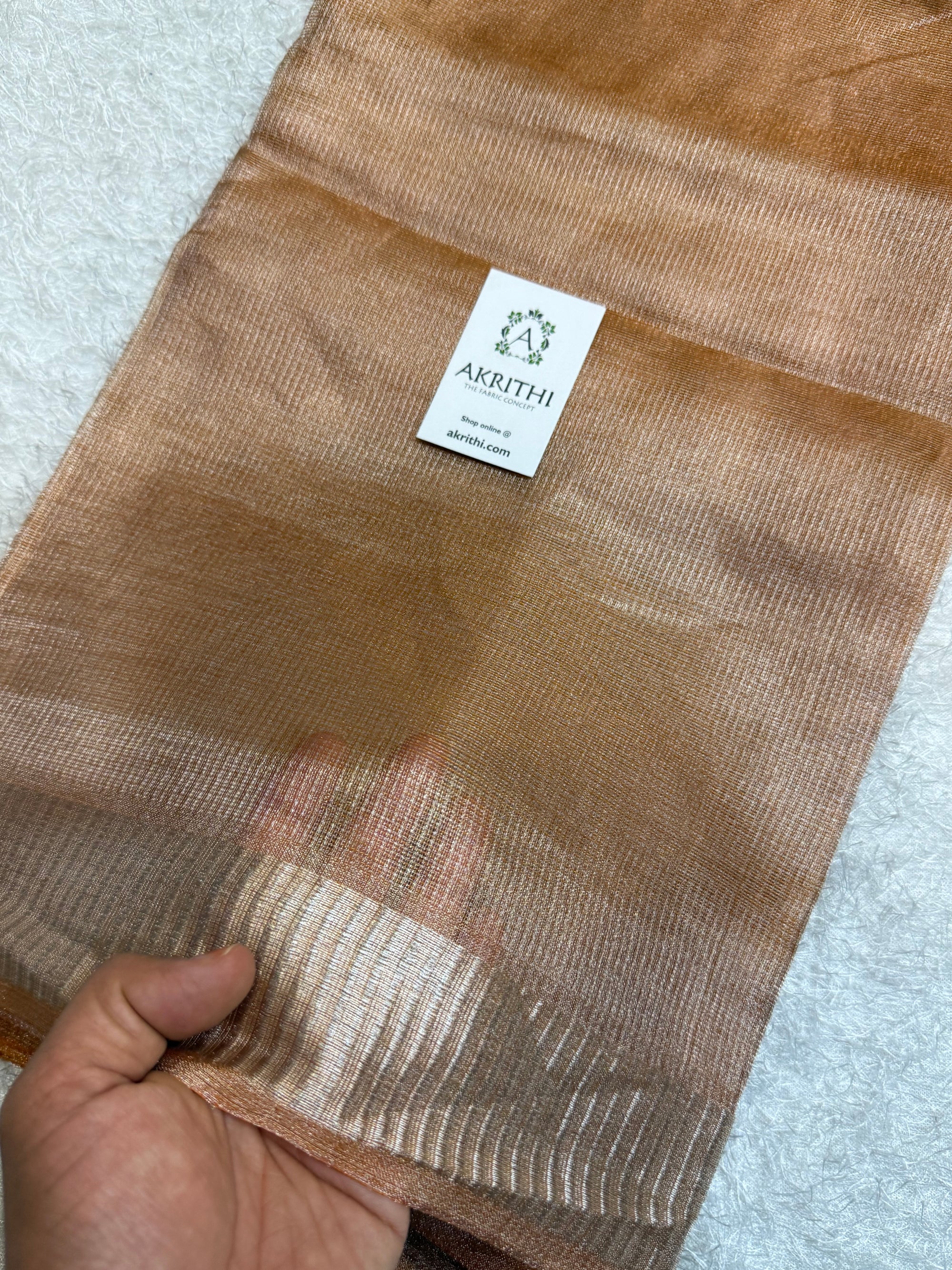 Pure silk tissue saree
