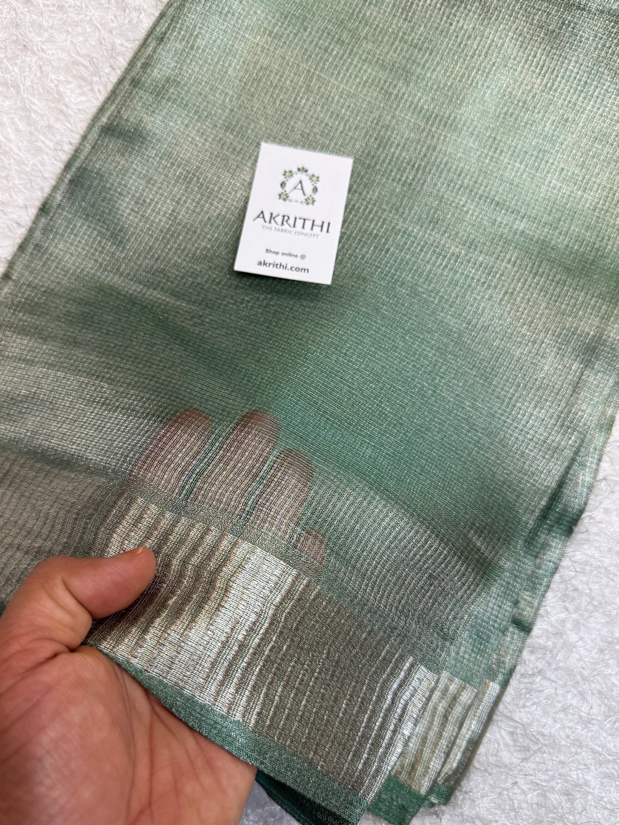 Pure silk tissue saree
