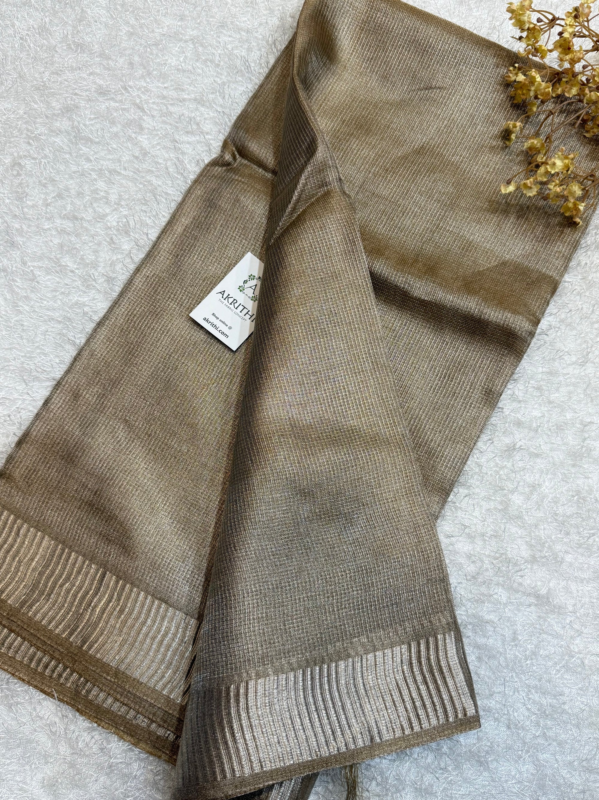 Pure silk tissue saree