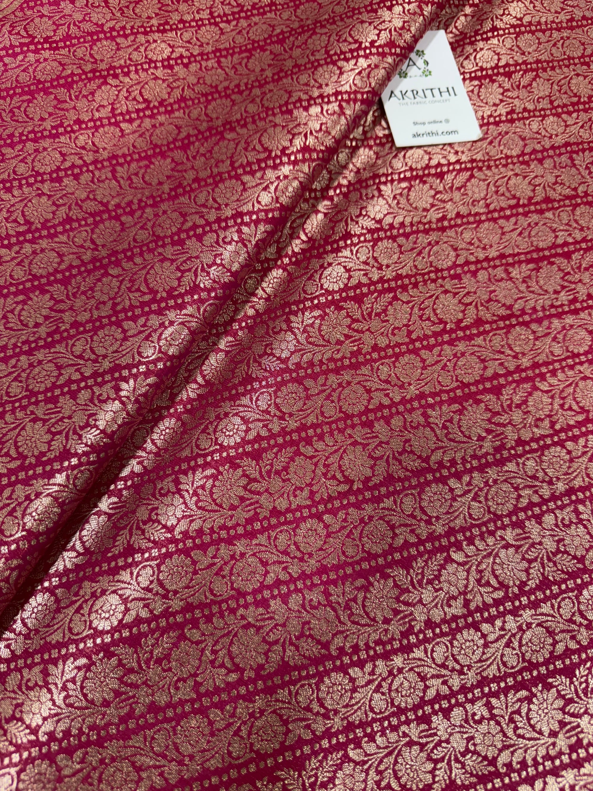 Pure Banarasi brocade fabric
