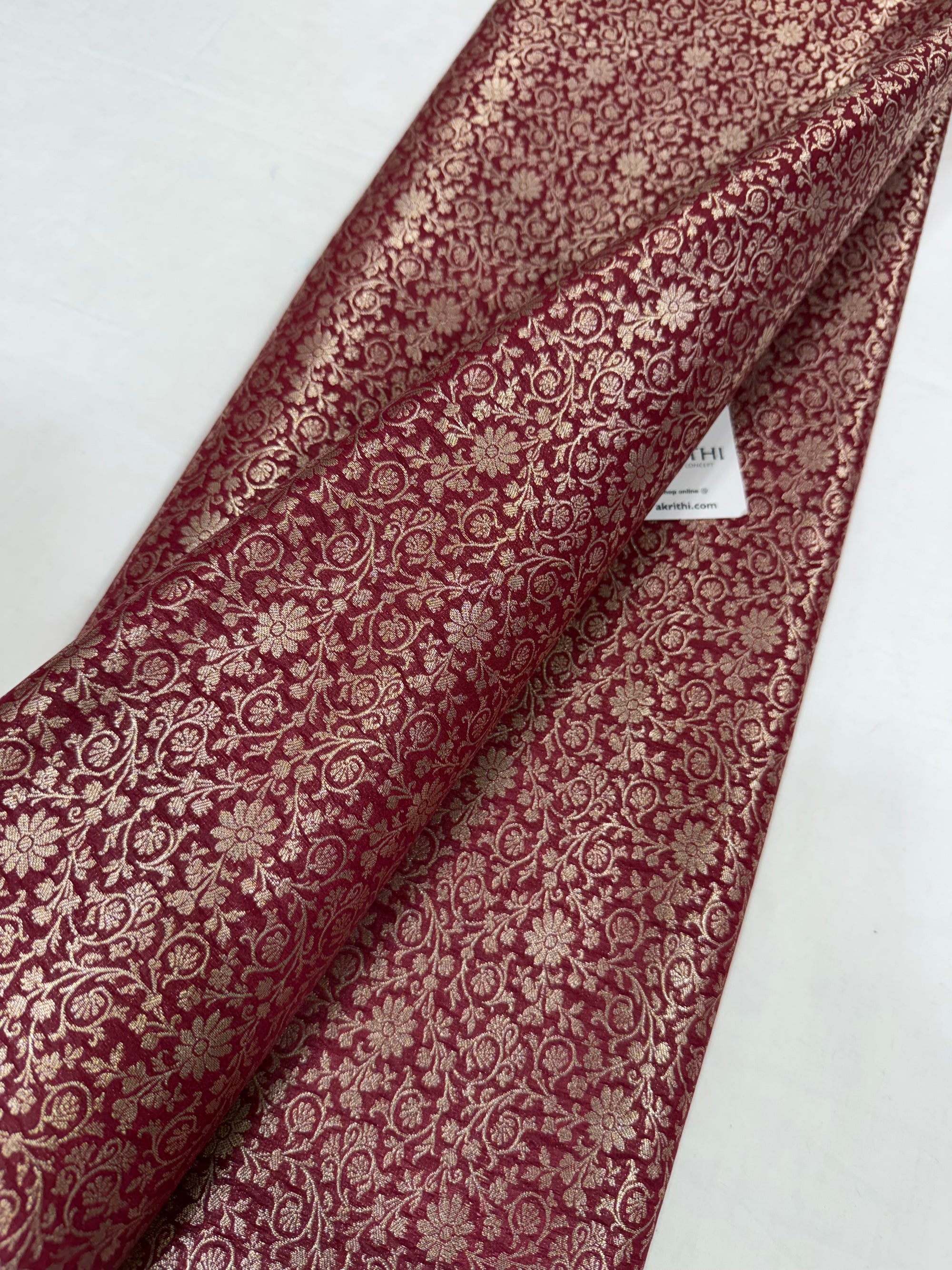 Pure Banarasi brocade fabric