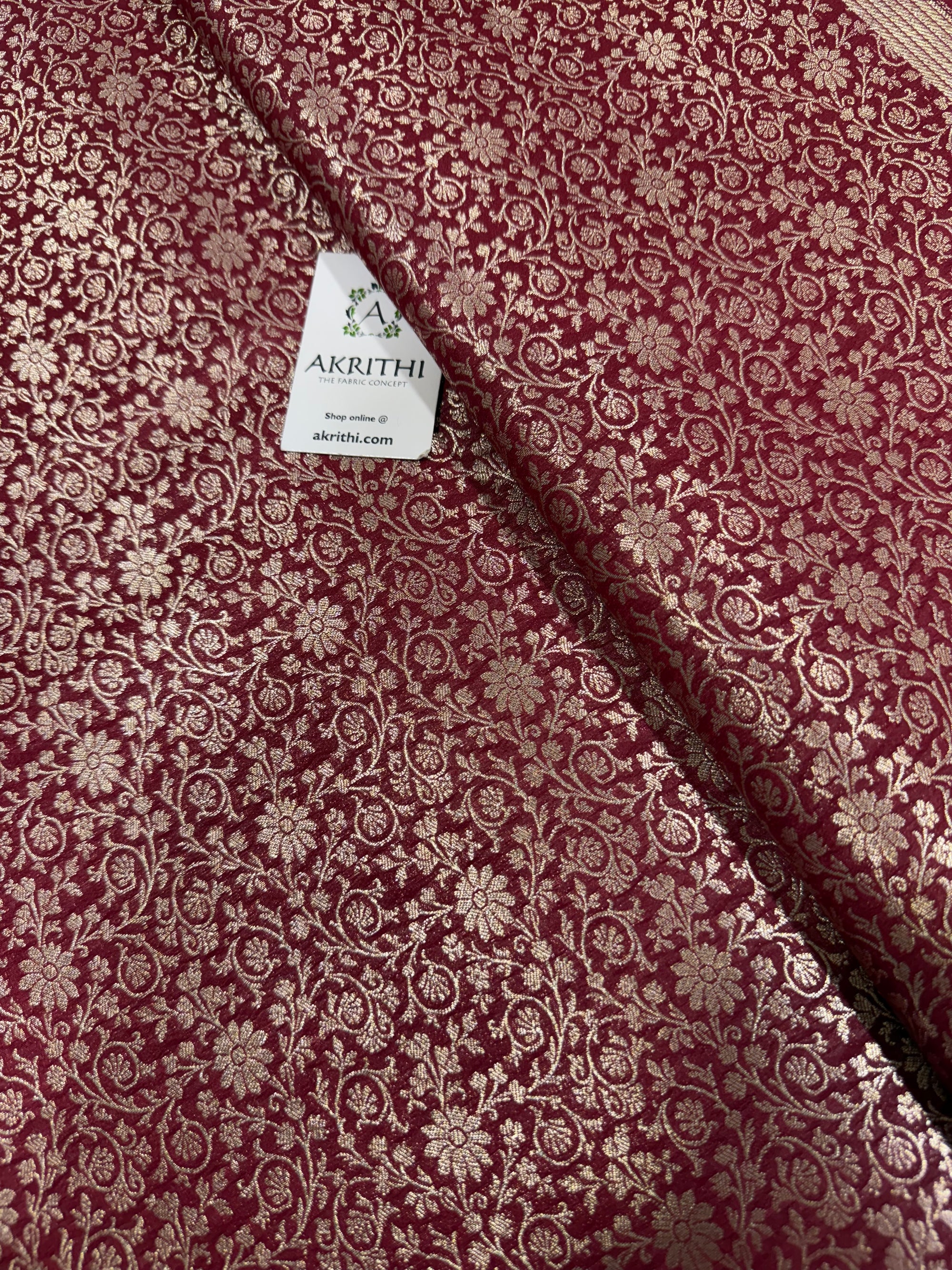 Pure Banarasi brocade fabric