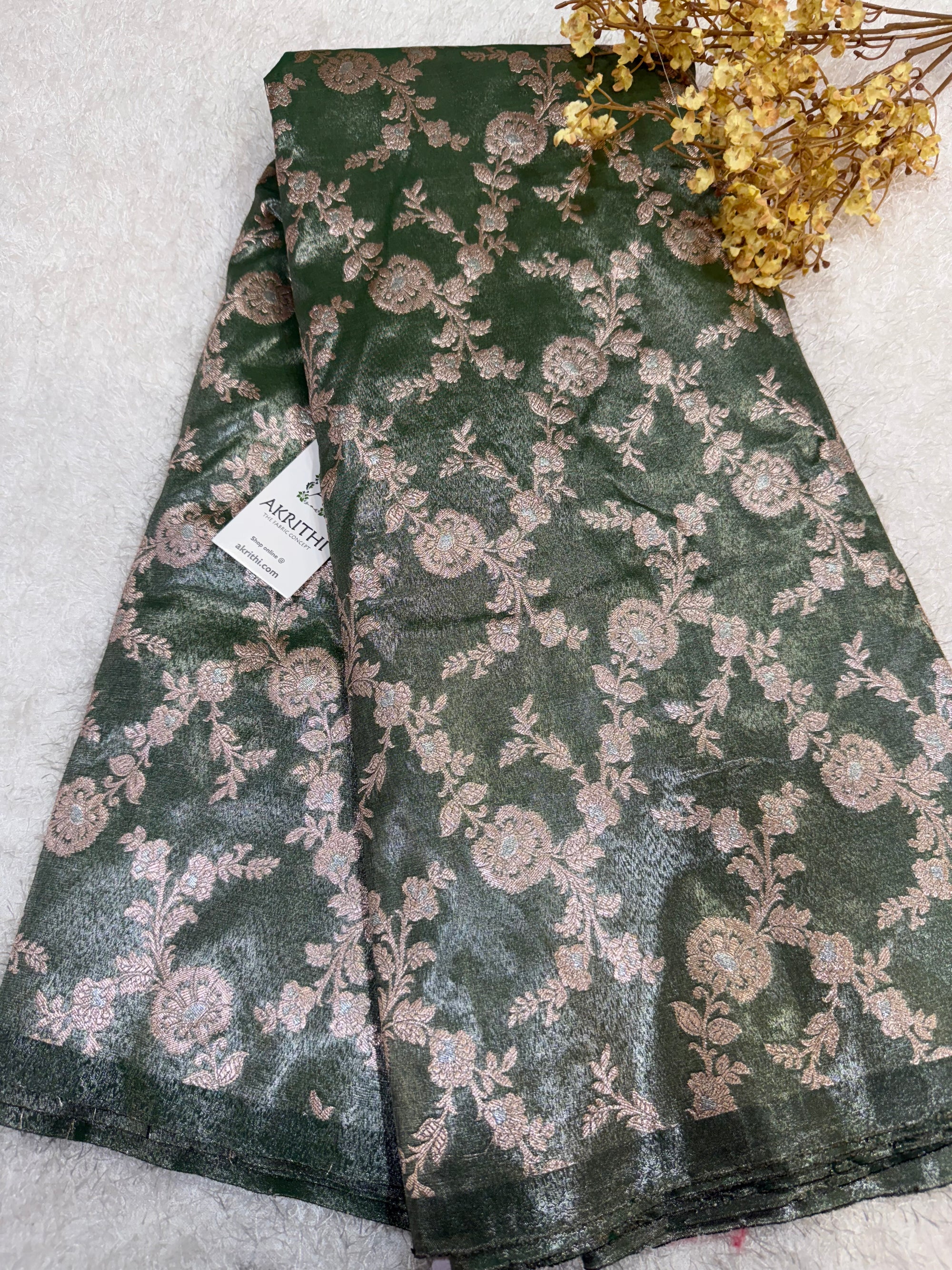 Pure Banarasi tissue fabric