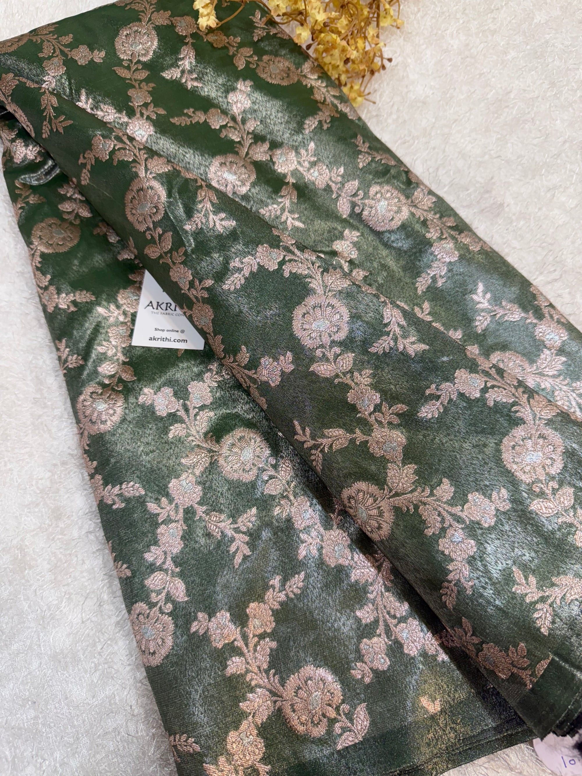 Pure Banarasi tissue fabric