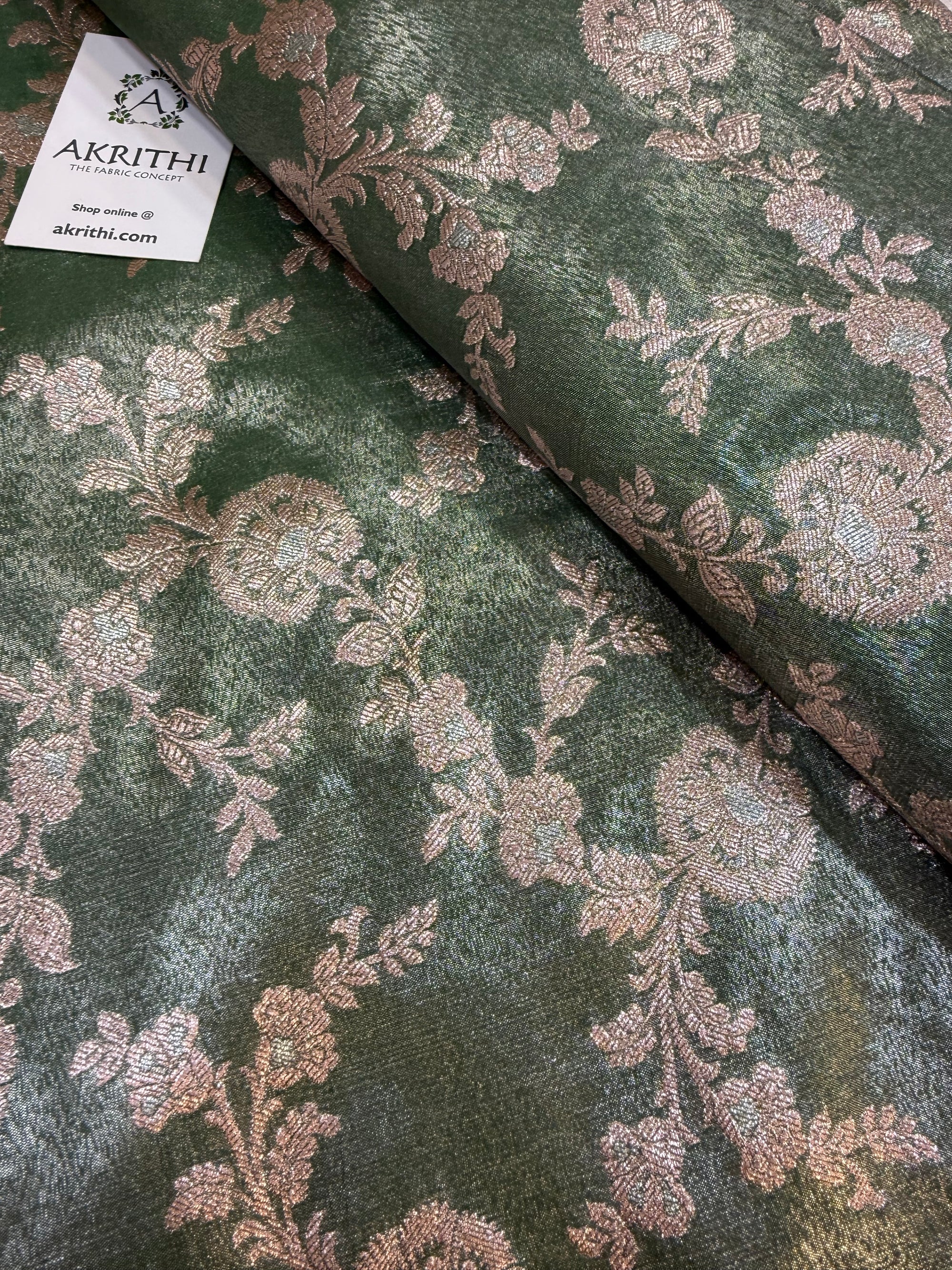 Pure Banarasi tissue fabric