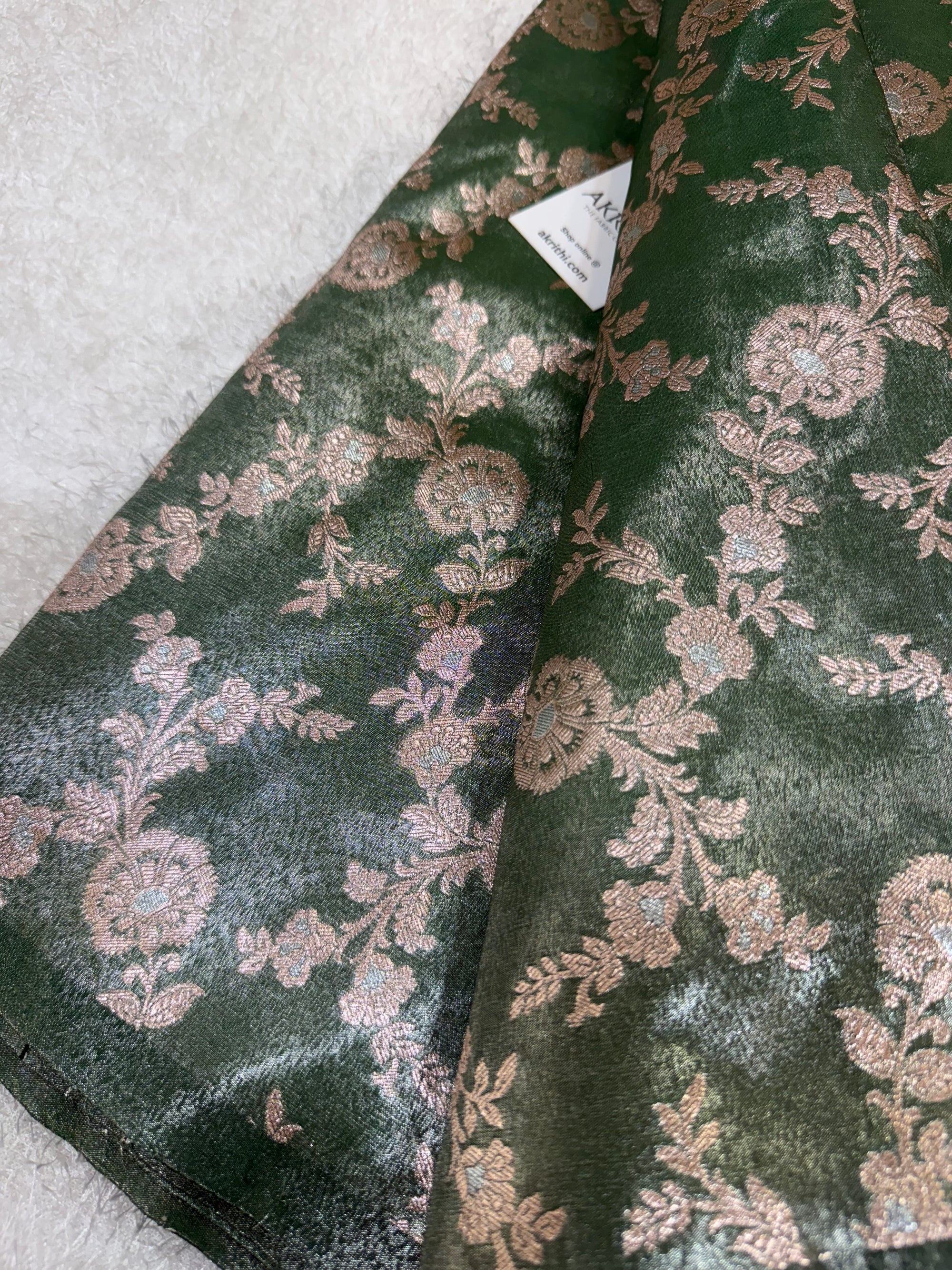 Pure Banarasi tissue fabric
