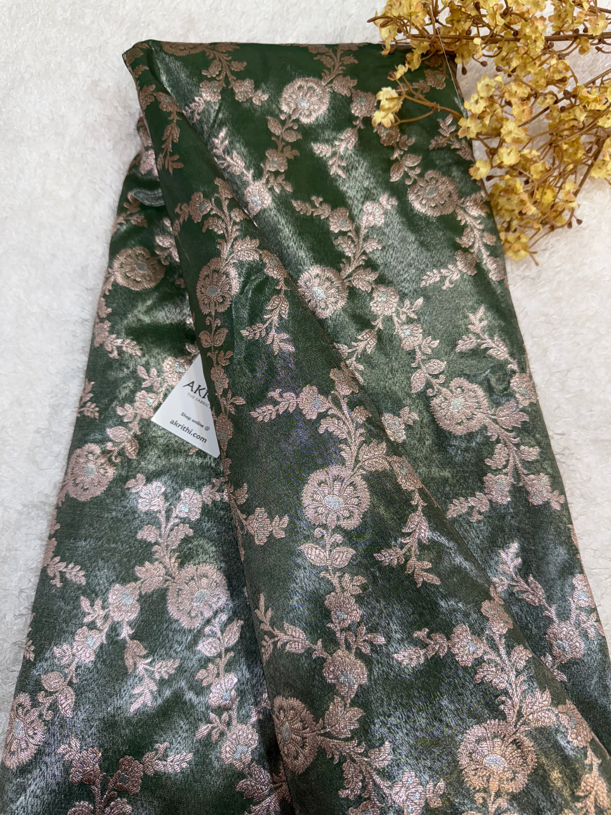 Pure Banarasi tissue fabric
