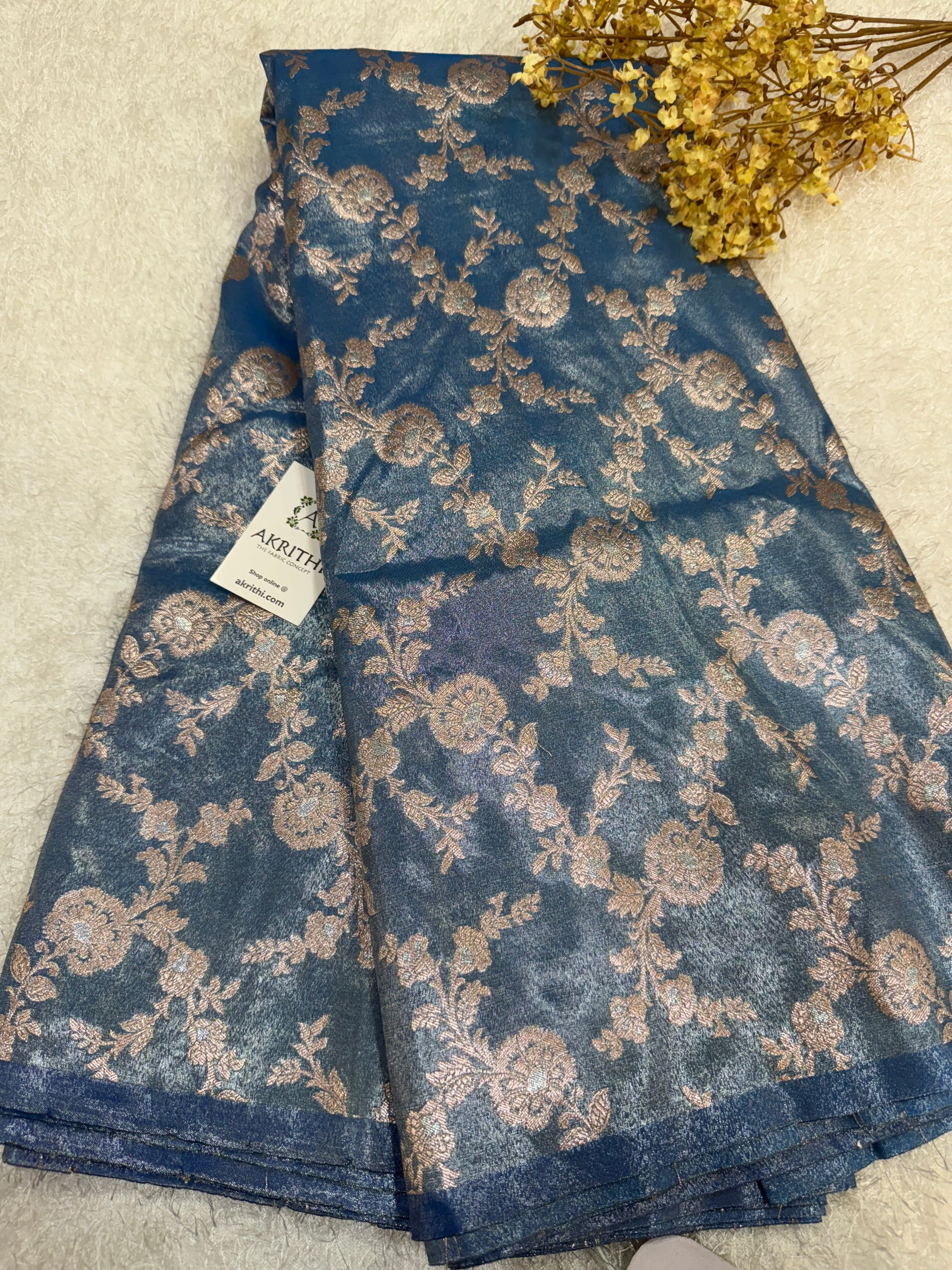 Pure Banarasi tissue fabric