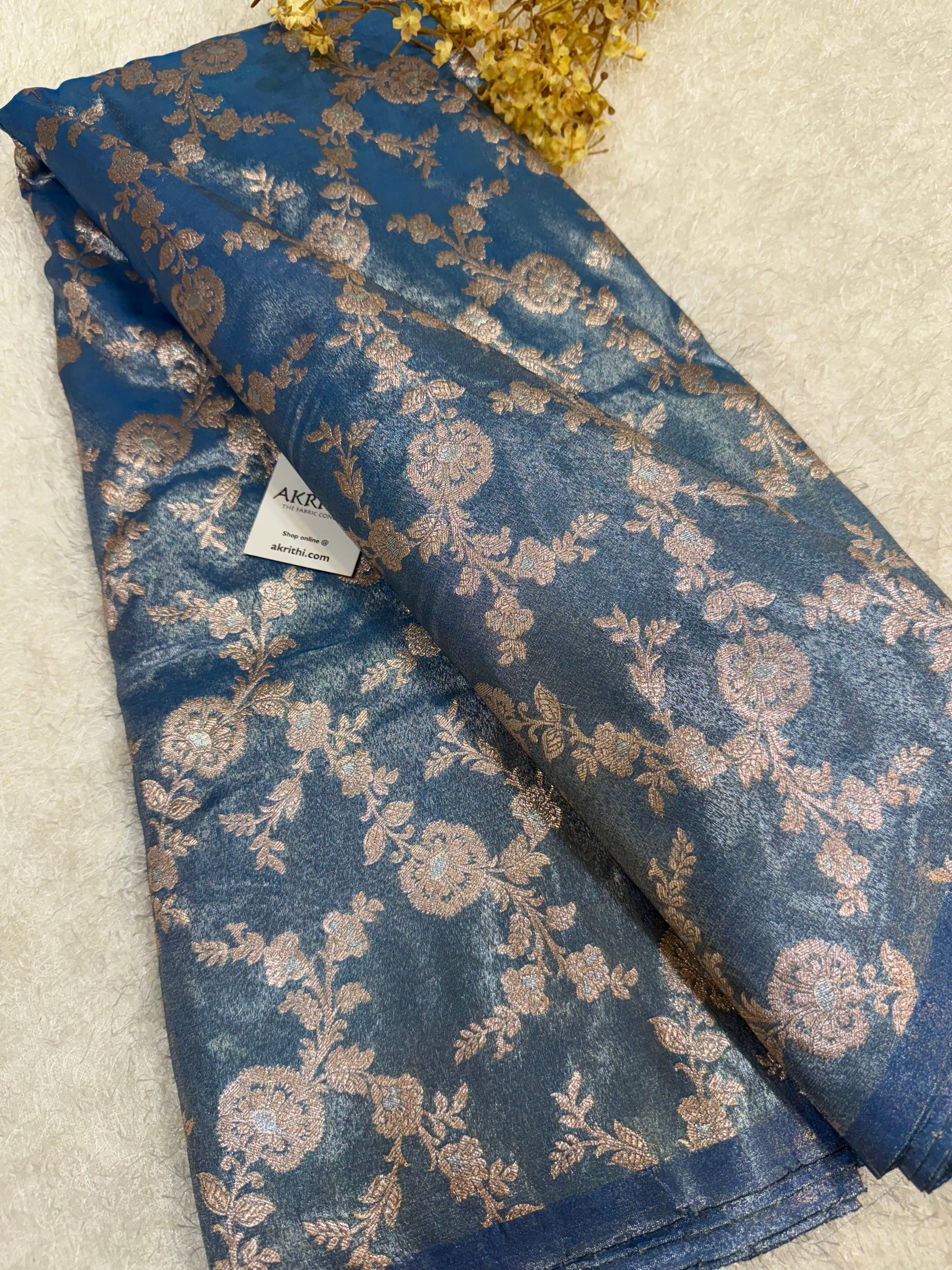 Pure Banarasi tissue fabric