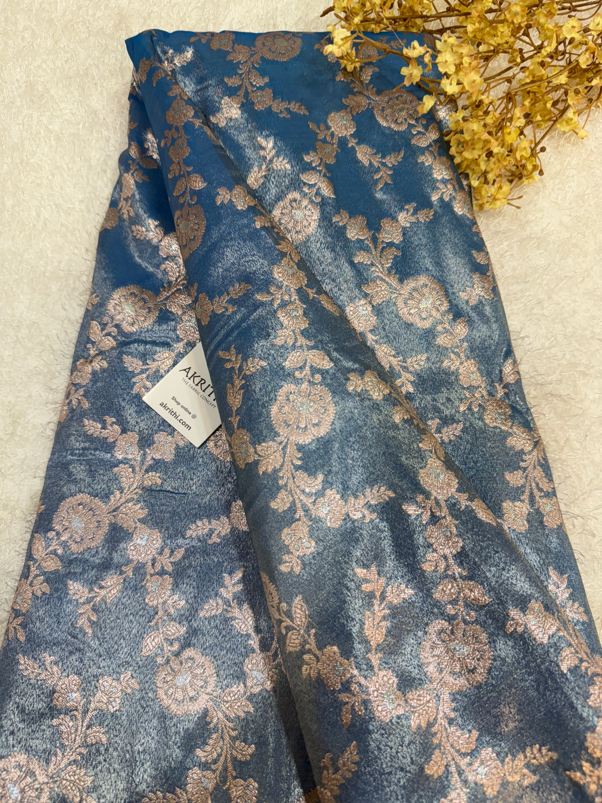 Pure Banarasi tissue fabric