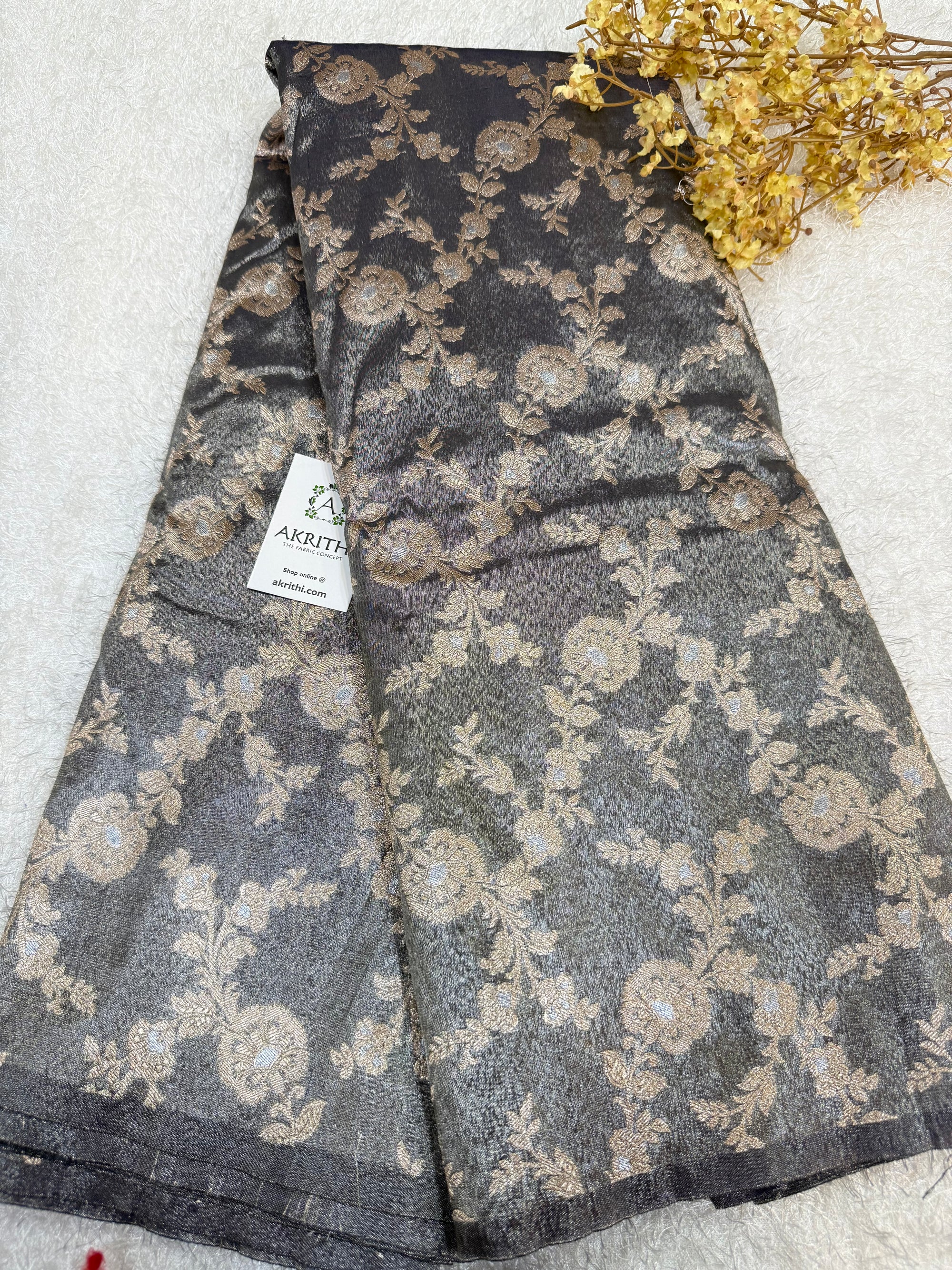 Pure Banarasi tissue fabric