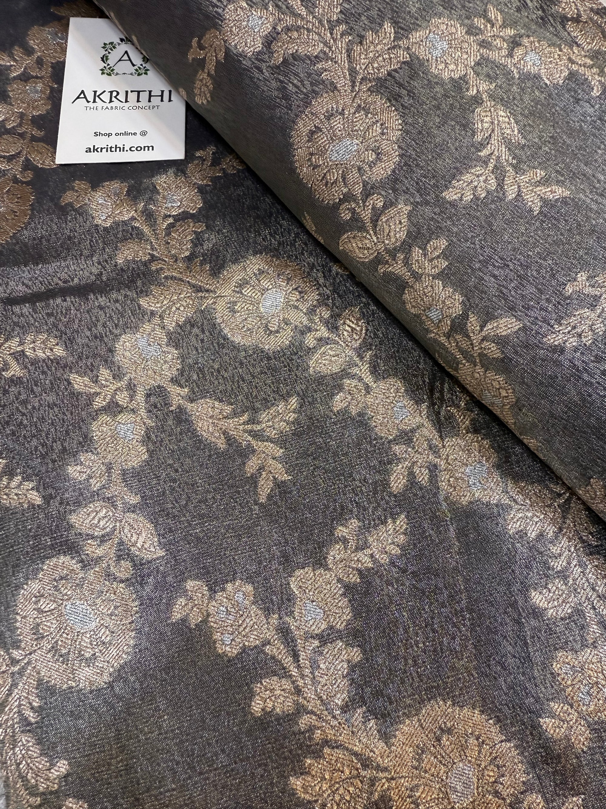 Pure Banarasi tissue fabric