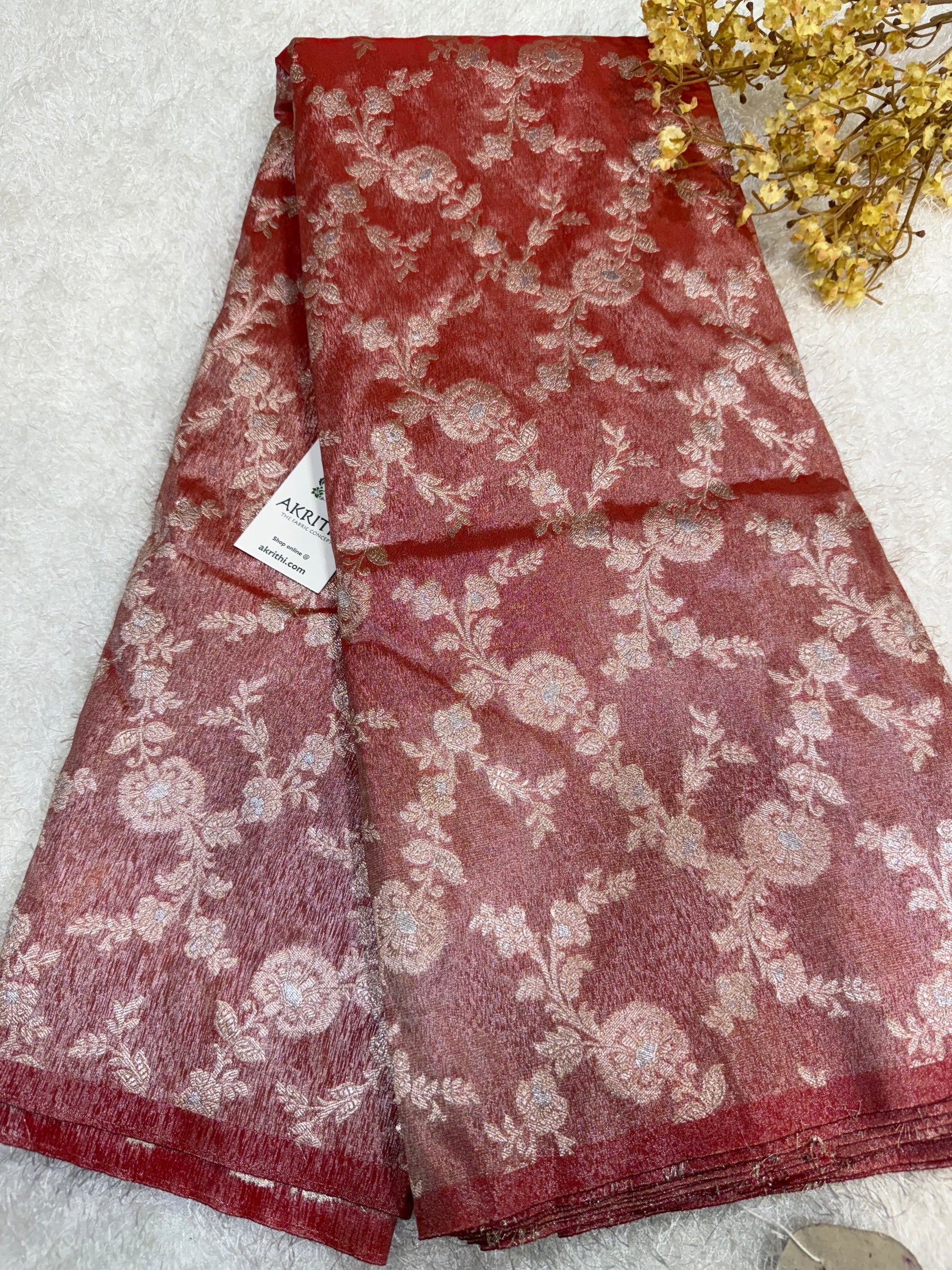 Pure Banarasi tissue fabric