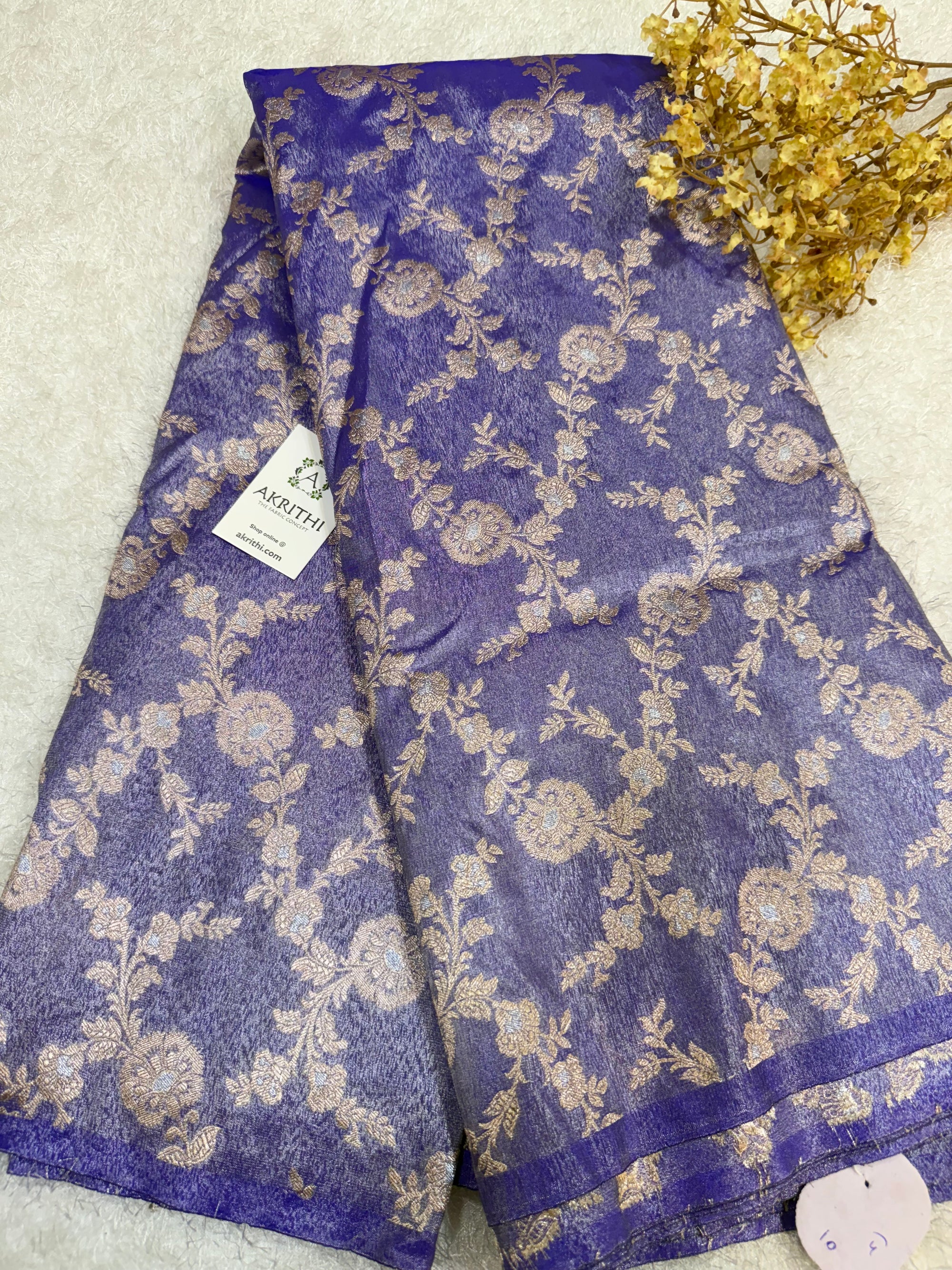 Pure Banarasi tissue fabric