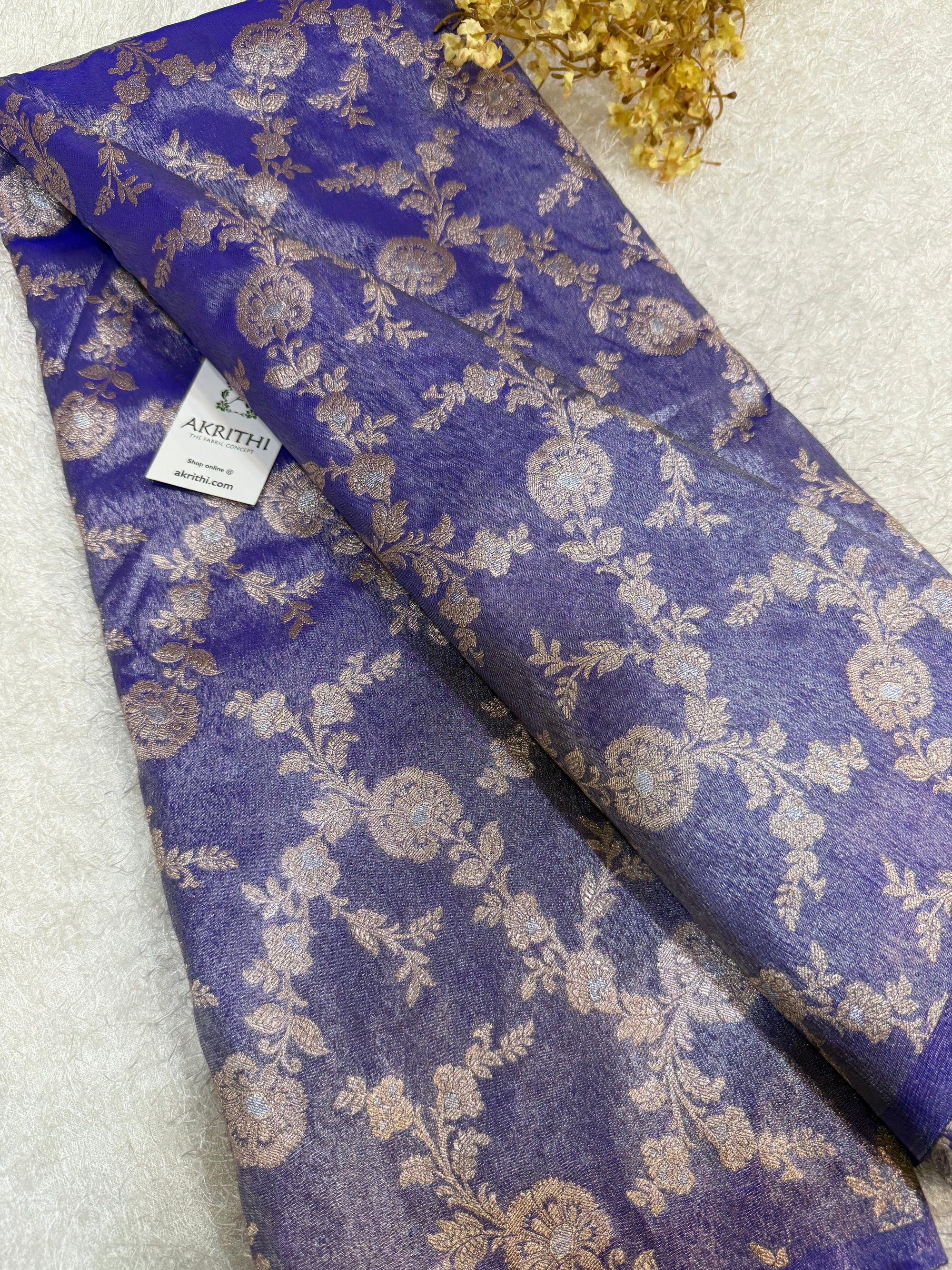 Pure Banarasi tissue fabric